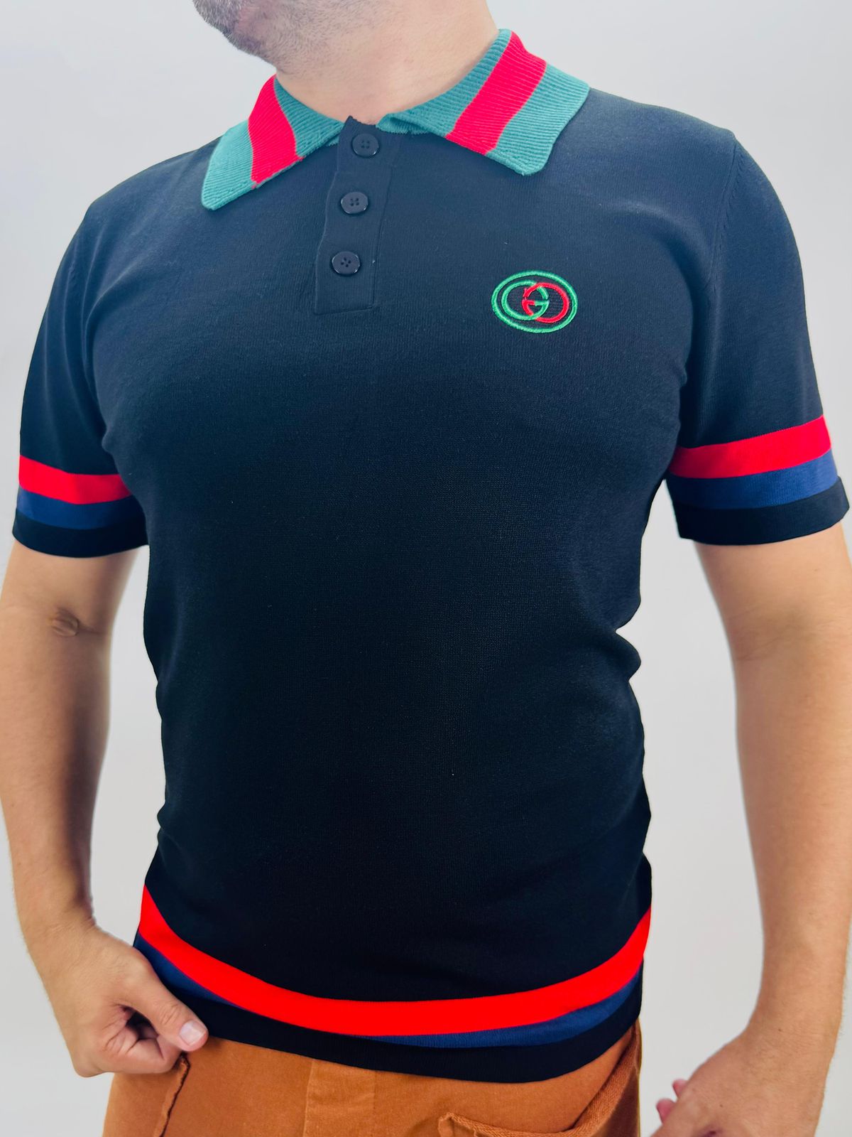 GOLA POLO TRICÔ GUCCI - IMPORTADA* - SP GRIFES - Camisetas Importadas no Atacado