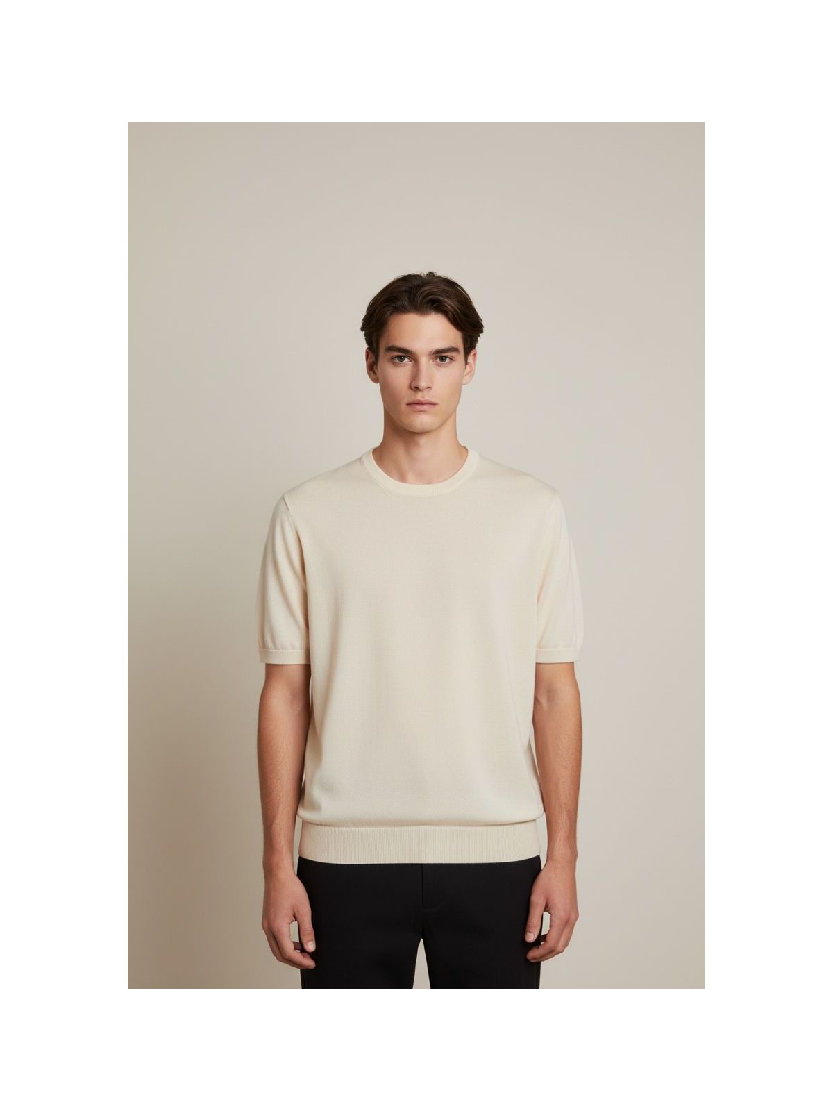 CAMISETA UDINE MARTINE LORENZO - BEGE - SP GRIFES - Camisetas Importadas no Atacado