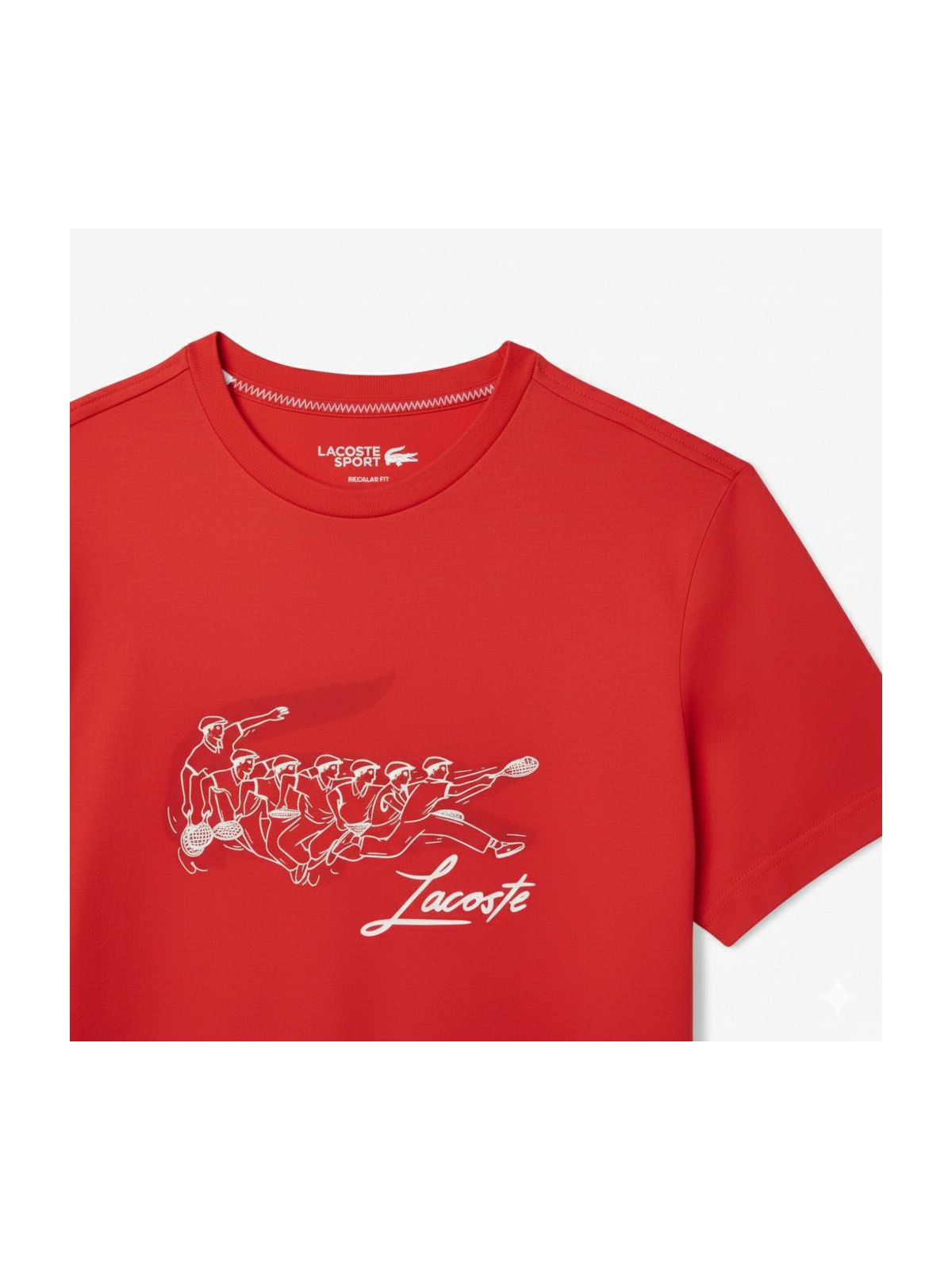 Camiseta Lacoste - Vermelho - SP GRIFES - Camisetas Importadas no Atacado