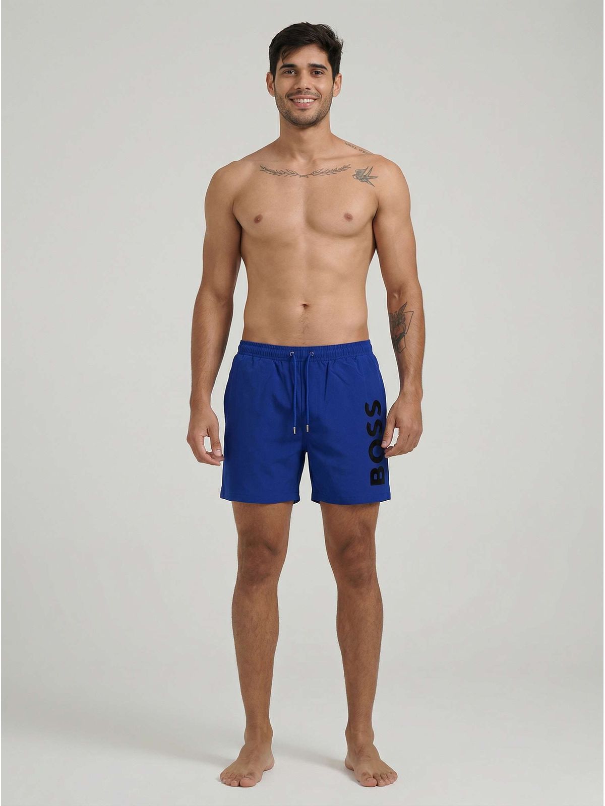 SHORT HUGO BOSS - AZUL ROYAL - SP GRIFES - Camisetas Importadas no Atacado