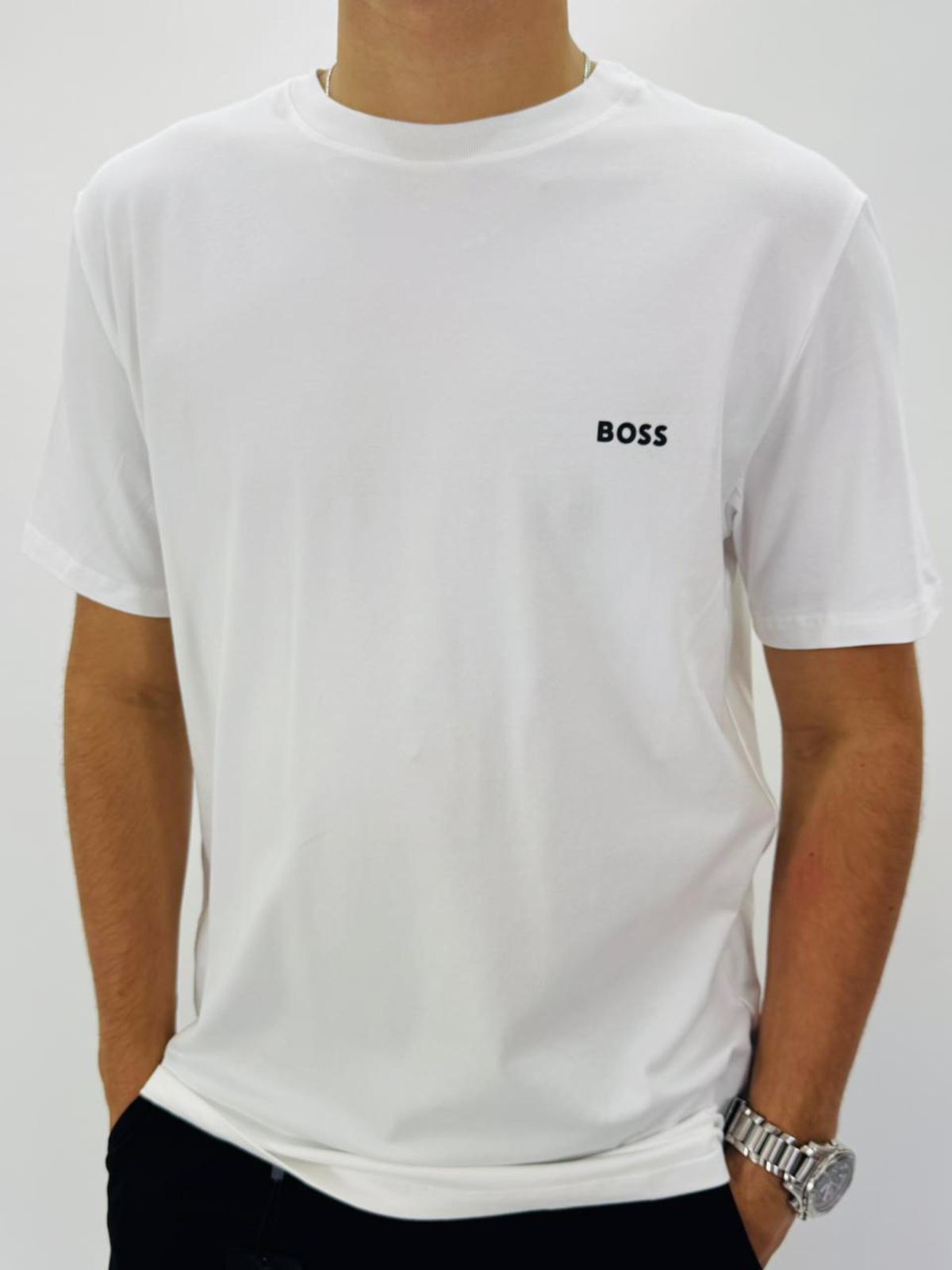 CAMISETA HUGO BOSS - BRANCA - SP GRIFES - Camisetas Importadas no Atacado