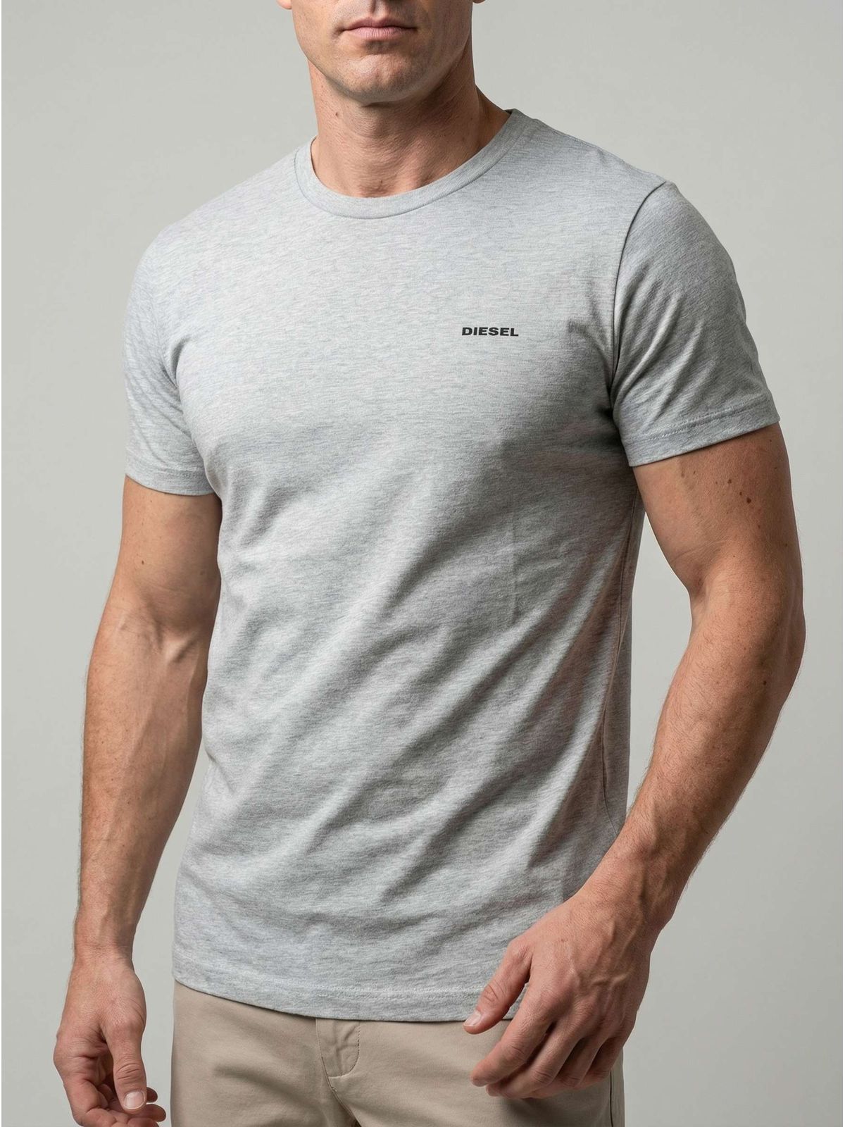 CAMISETA DIESEL - CINZA - SP GRIFES - Camisetas Importadas no Atacado