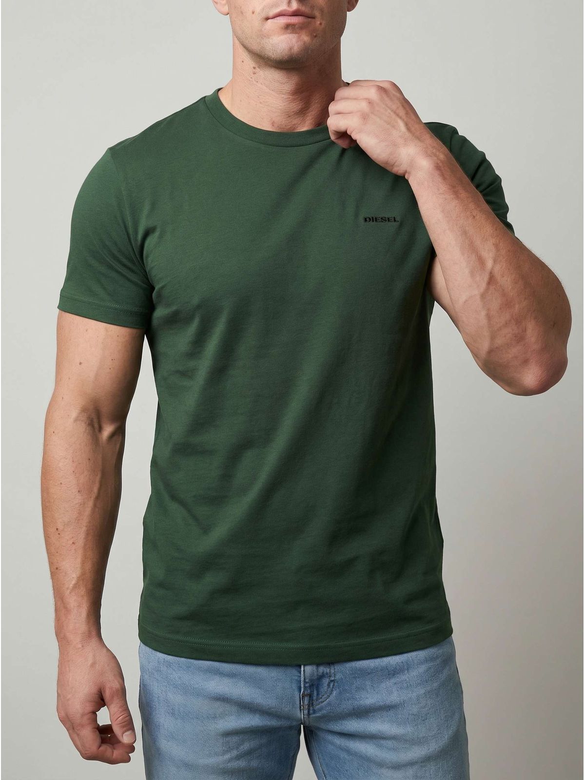 CAMISETA DIESEL - VERDE MUSGO - SP GRIFES - Camisetas Importadas no Atacado