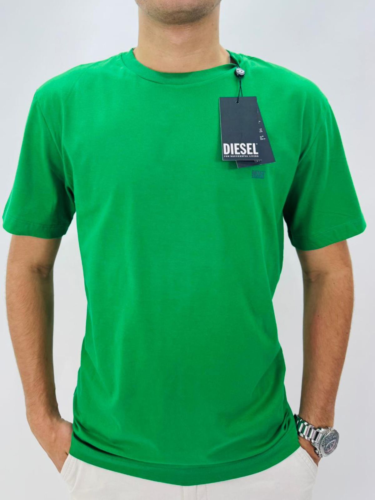 Camiseta Diesel - Verde - SP GRIFES - Camisetas Importadas no Atacado