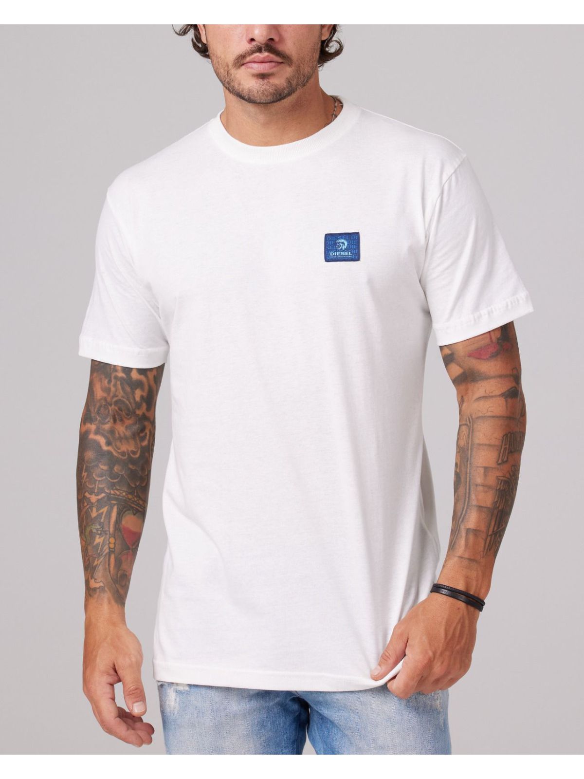 CAMISETA DIESEL - BRANCO - SP GRIFES - Camisetas Importadas no Atacado