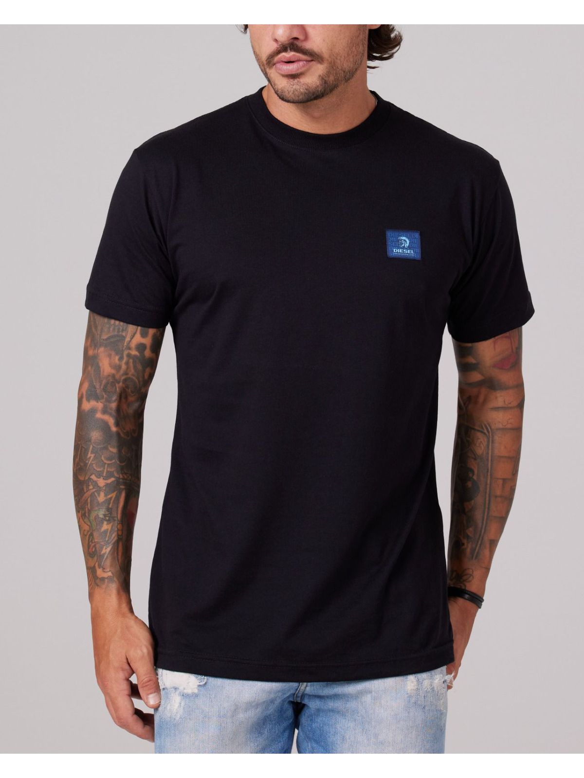CAMISETA DIESEL - PRETO - SP GRIFES - Camisetas Importadas no Atacado