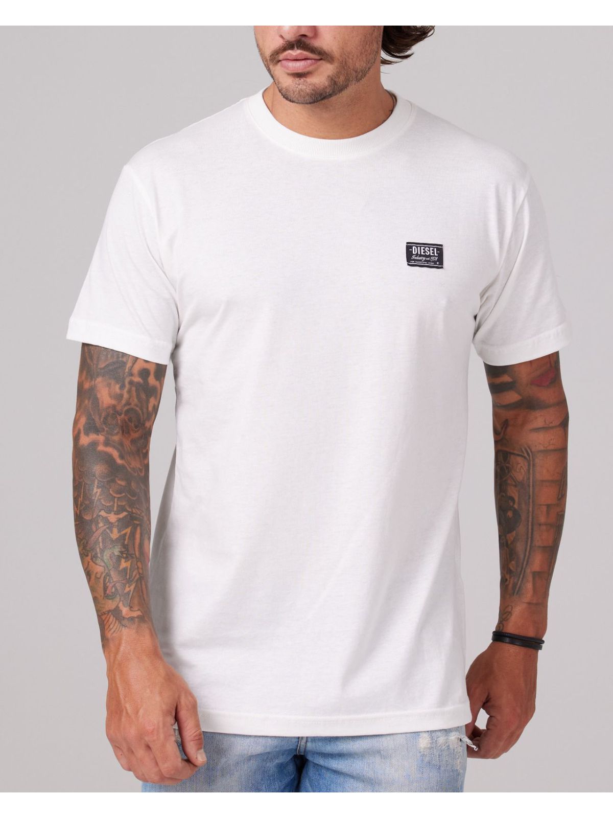 CAMISETA DIESEL - BRANCO - SP GRIFES - Camisetas Importadas no Atacado