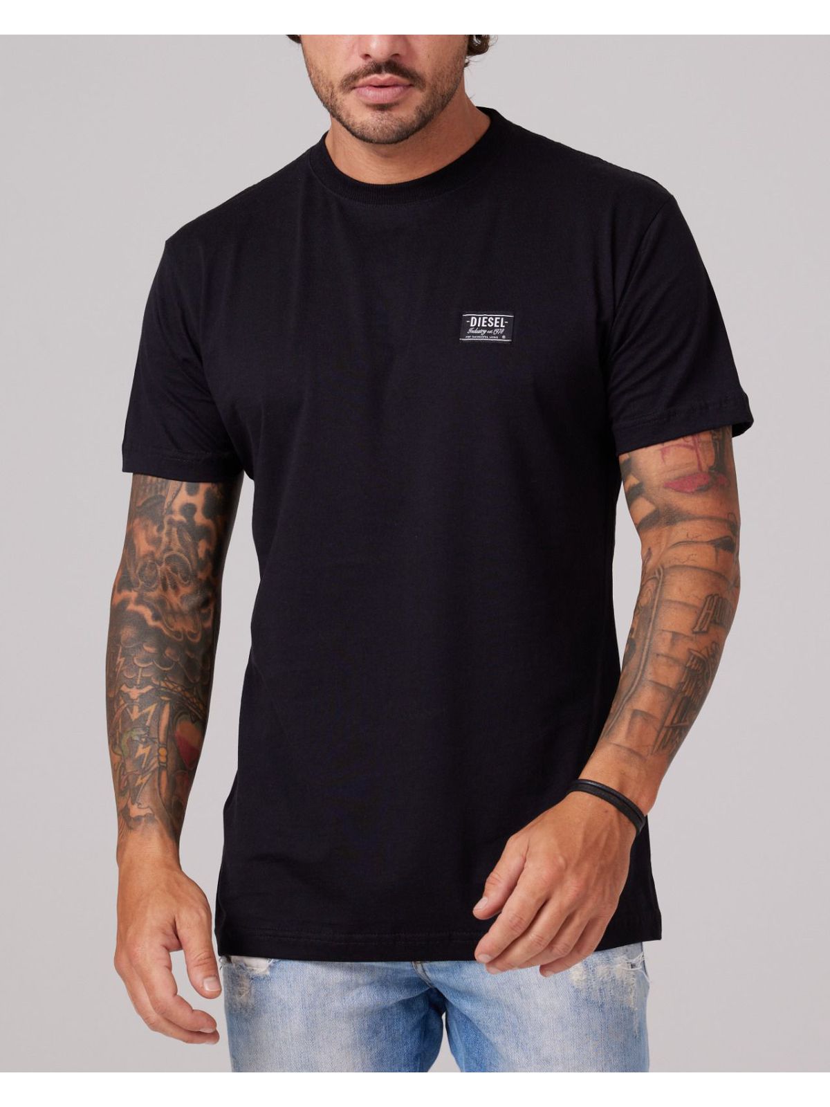 CAMISETA DIESEL - PRETO - SP GRIFES - Camisetas Importadas no Atacado