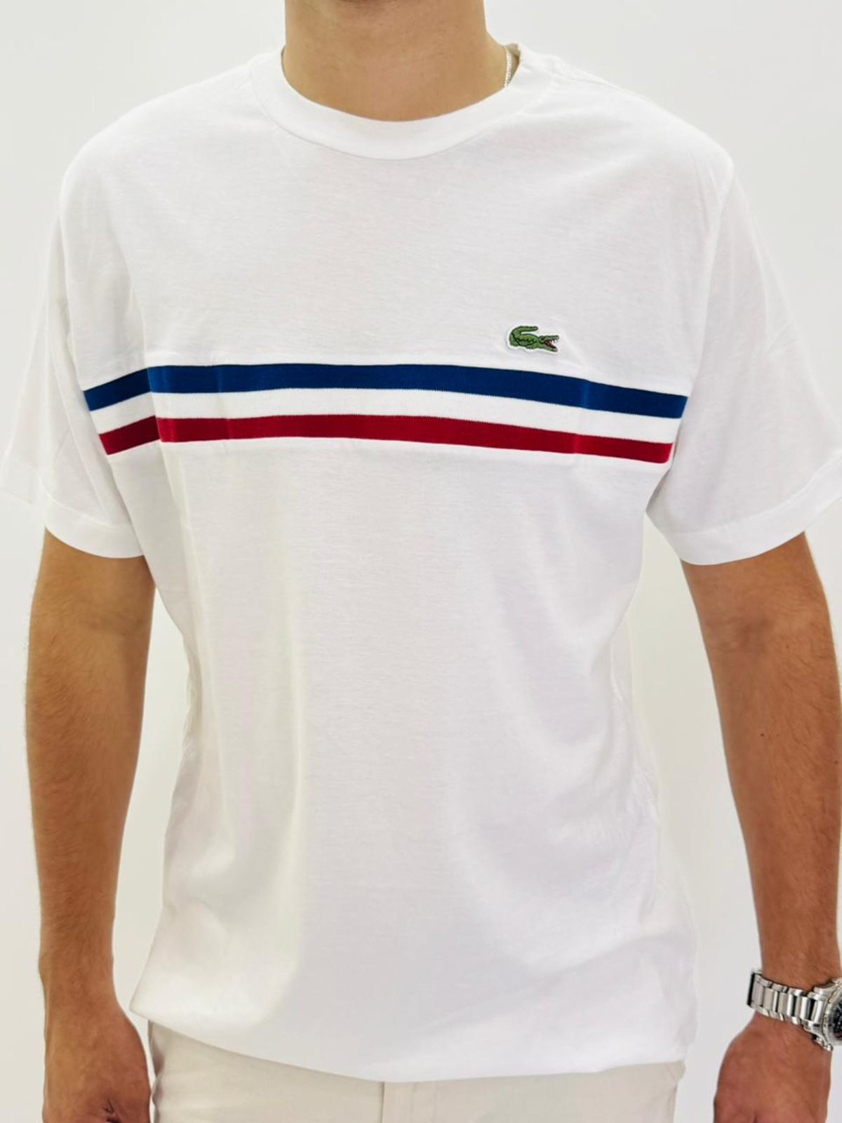 CAMISETA LACOSTE - BRANCA - SP GRIFES - Camisetas Importadas no Atacado