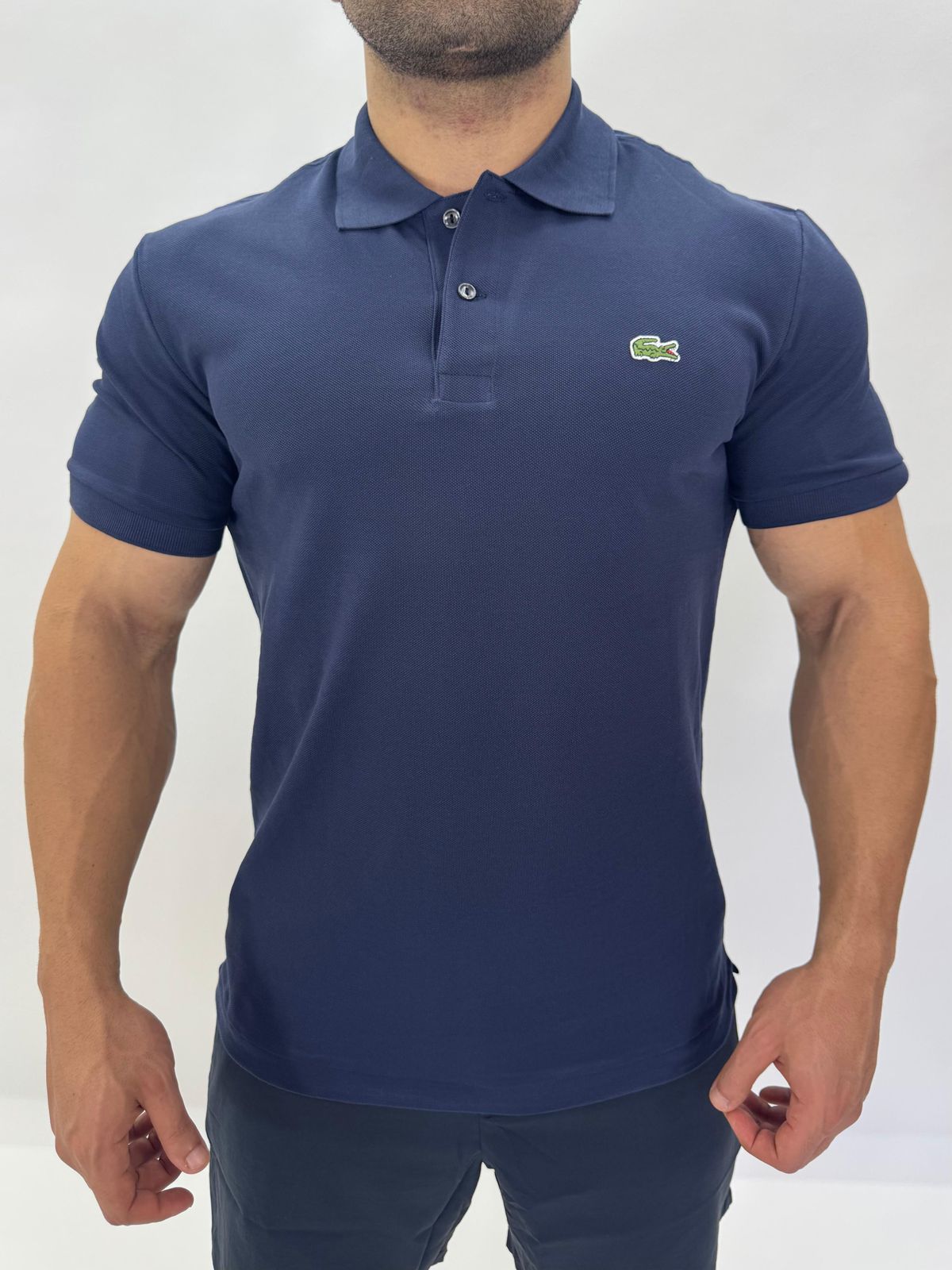 GOLA POLO LACOSTE - MARINHO - SP GRIFES - Camisetas Importadas no Atacado