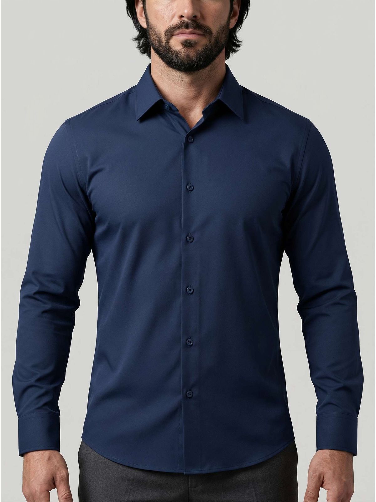 MARTINE LORENZO CAMISETA SOCIAL - MARINHO - SP GRIFES - Camisetas Importadas no Atacado