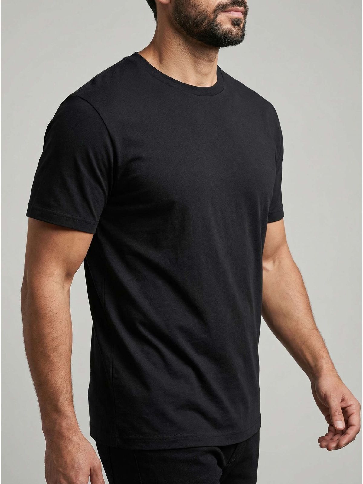 CAMISETA LATINA MARTINE LORENZO - PRETO - SP GRIFES - Camisetas Importadas no Atacado