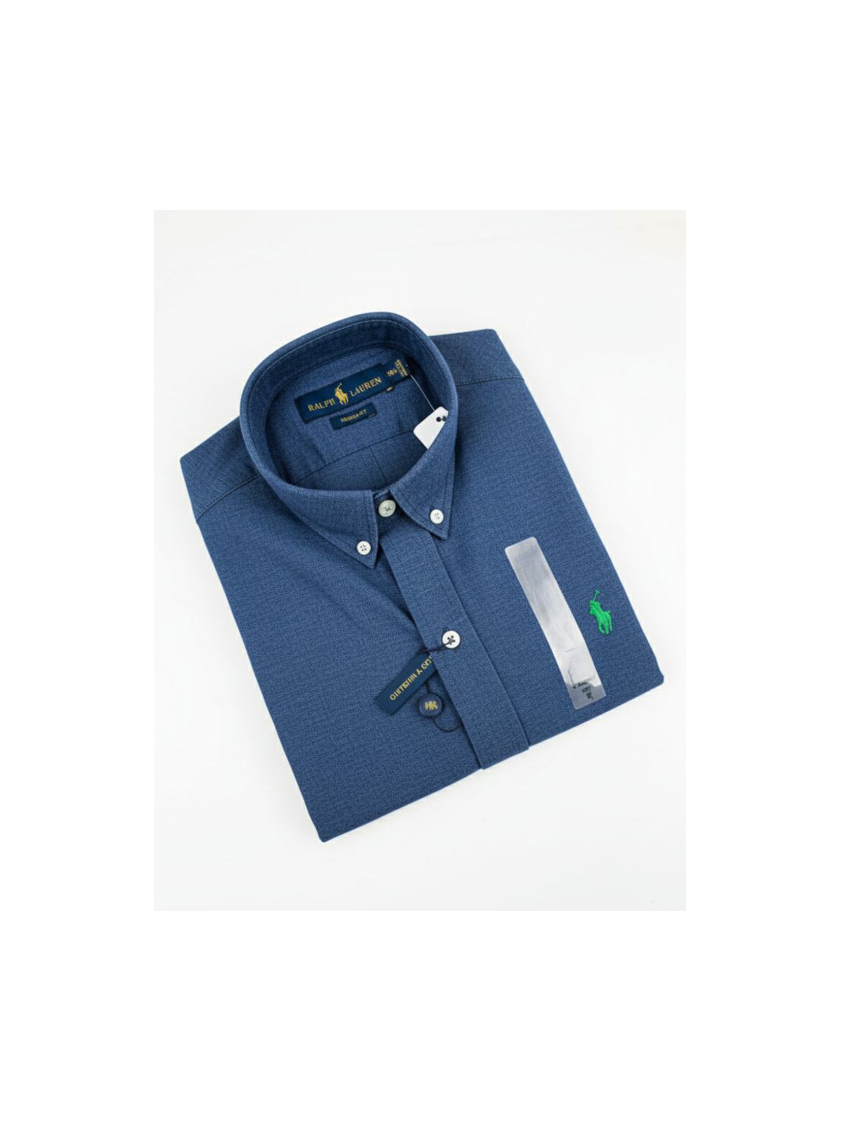 CAMISA SOCIAL MANGA CURTA RALPH LAUREN - AZUL MARI... - SP GRIFES - Camisetas Importadas no Atacado