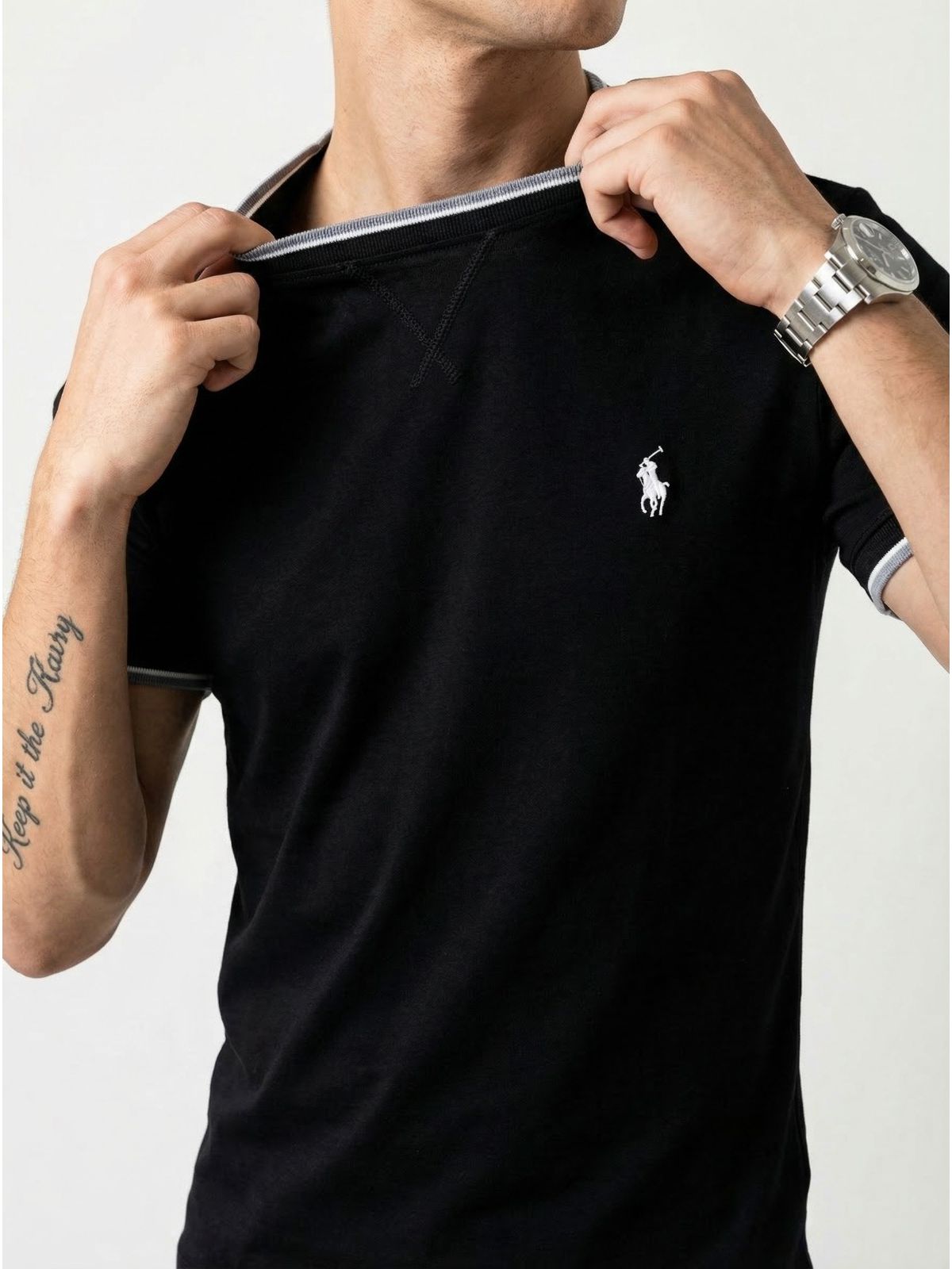 CAMISETA RALPH LAUREN - PRETO - SP GRIFES - Camisetas Importadas no Atacado