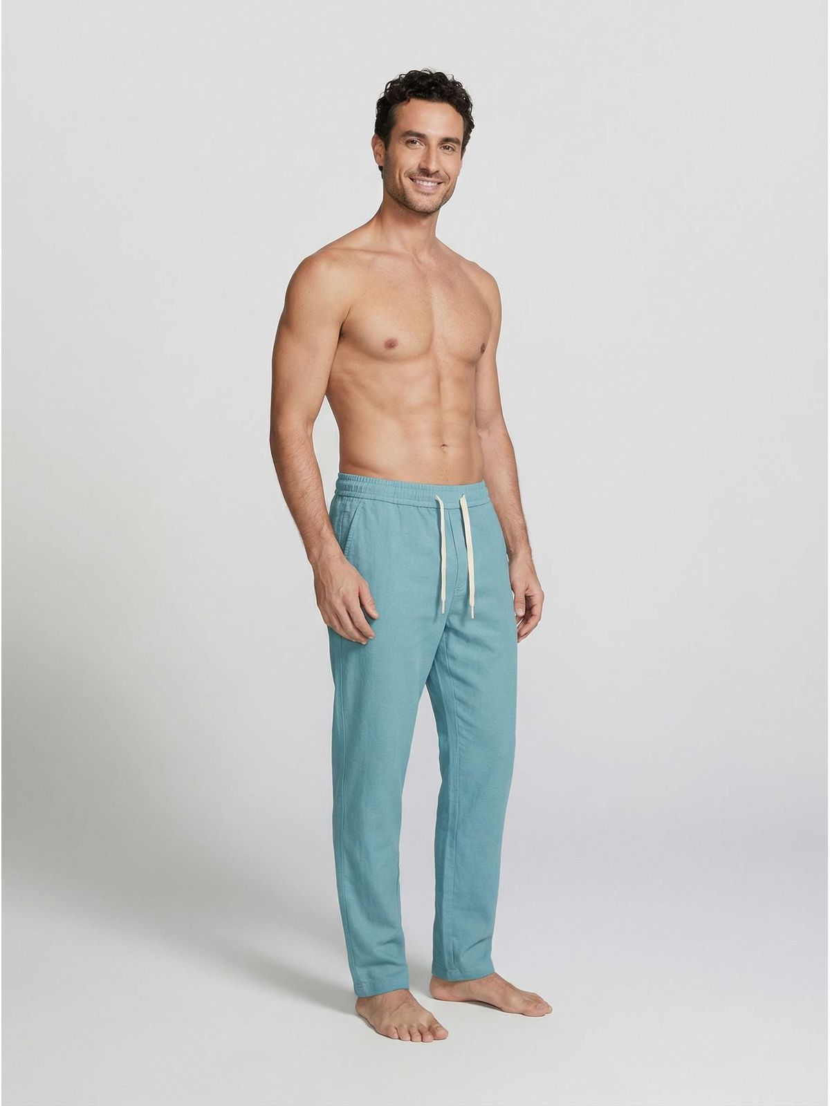 CALÇA ZARA - AZUL CIANO - SP GRIFES - Camisetas Importadas no Atacado