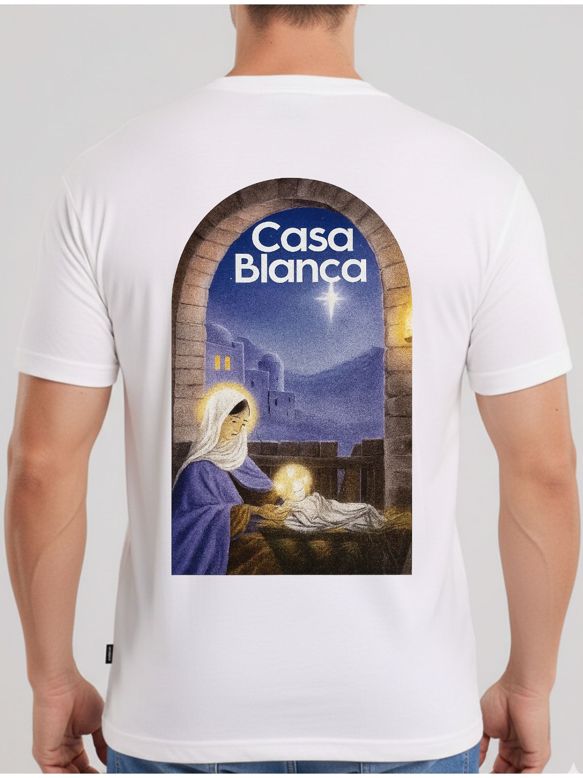 CAMISETA CASABLANCA - BRANCA - SP GRIFES - Camisetas Importadas no Atacado