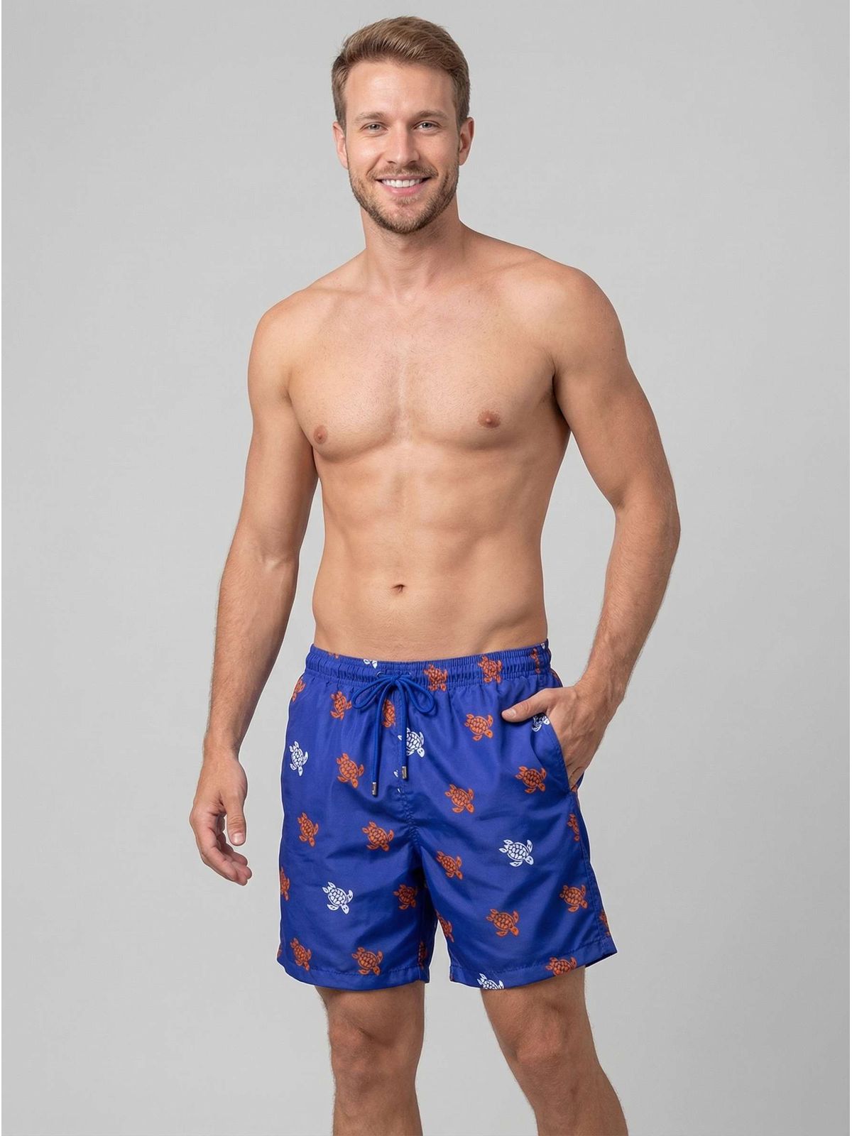 SHORT VILEBREQUIN AZUL - SP GRIFES - Camisetas Importadas no Atacado