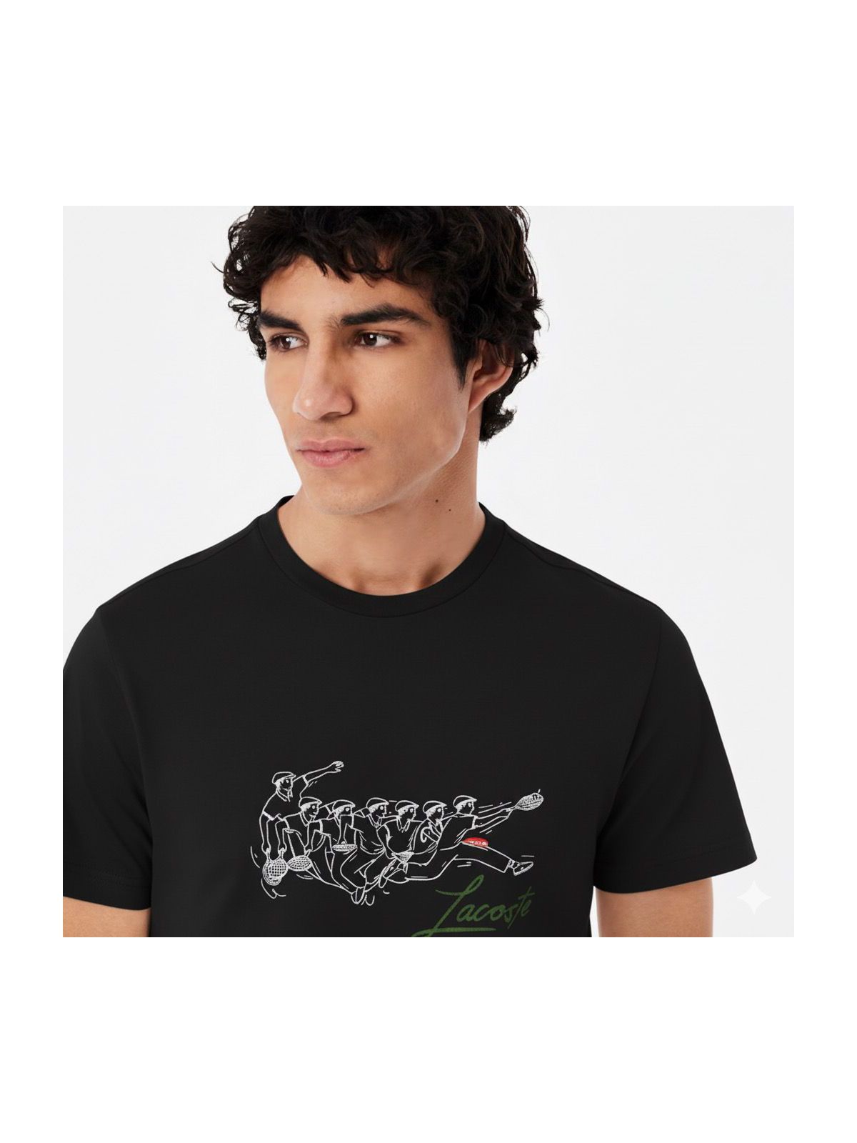 Camiseta Lacoste - Preta - SP GRIFES - Camisetas Importadas no Atacado