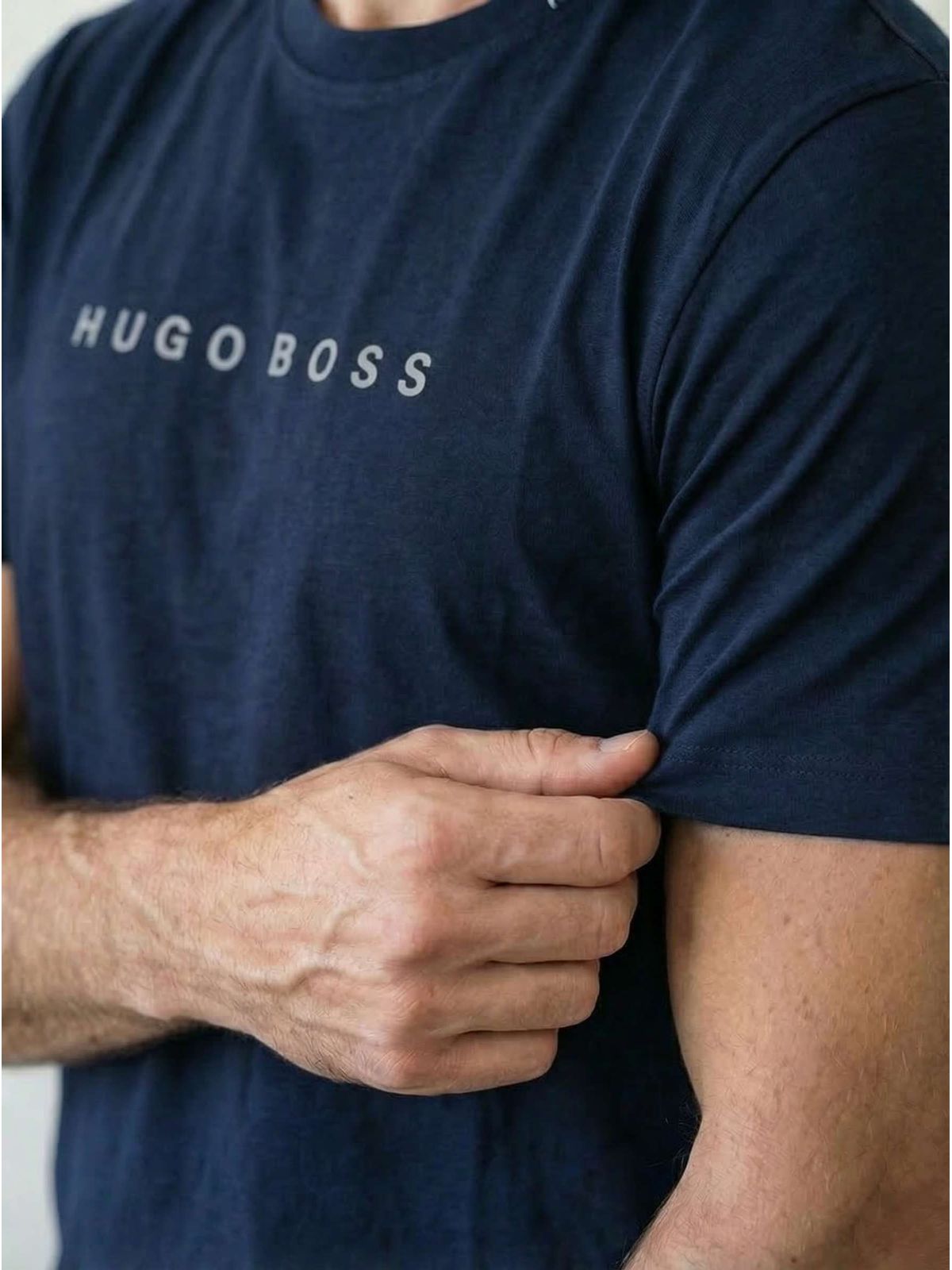 CAMISETA HUGO BOSS - AZUL MARINHO - SP GRIFES - Camisetas Importadas no Atacado