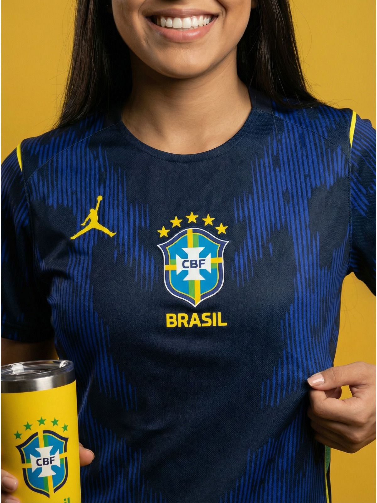 CAMISETA SELEÇÃO BRASILEIRA TORCEDOR/ FEMININA - T... - SP GRIFES - Camisetas Importadas no Atacado