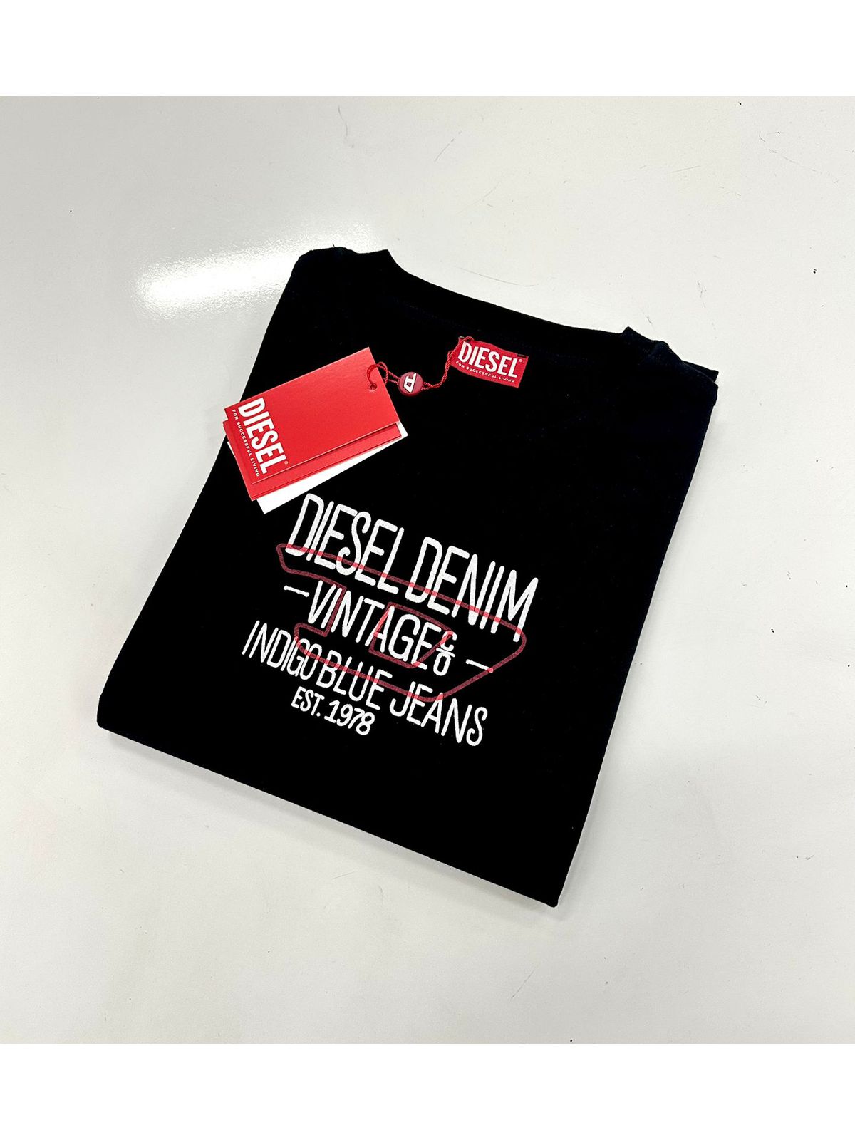 Camiseta Diesel - Preto - Egípcia - SP GRIFES - Camisetas Importadas no Atacado