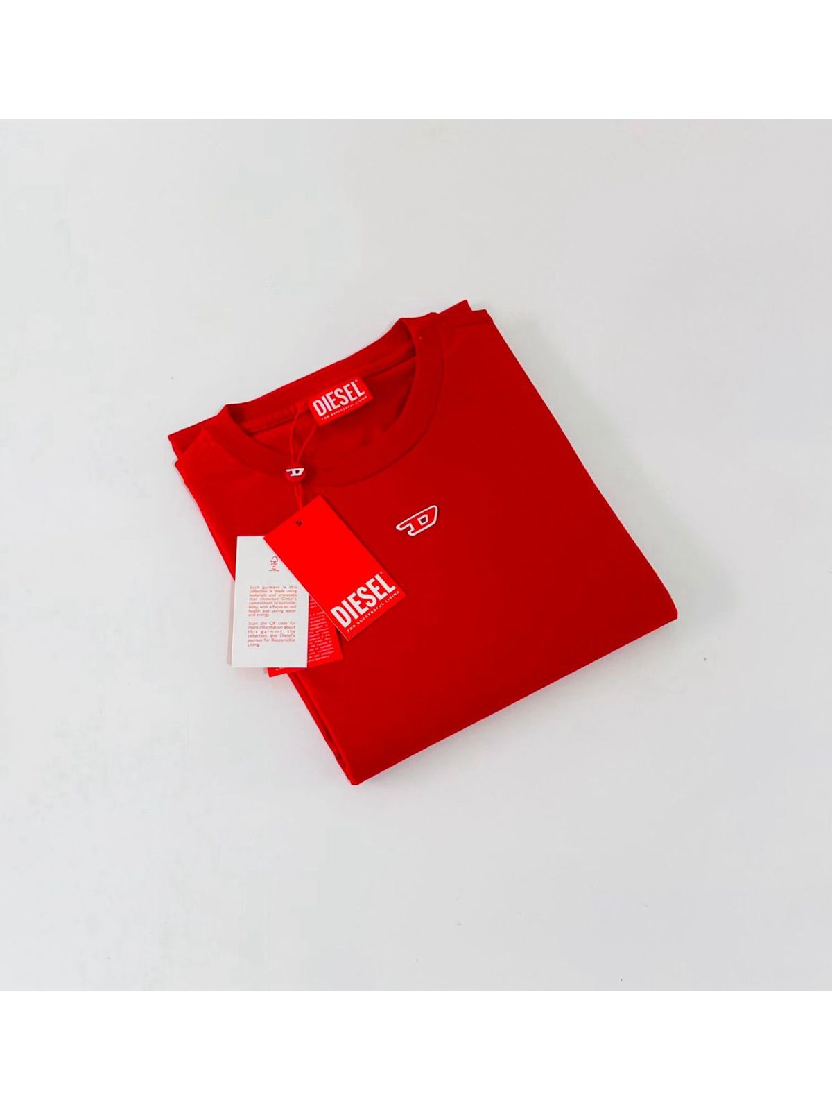 Camiseta Diesel - Vermelho - SP GRIFES - Camisetas Importadas no Atacado