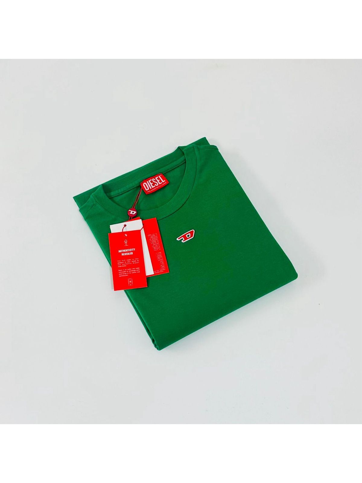 Camiseta Diesel - Verde Bandeira - SP GRIFES - Camisetas Importadas no Atacado