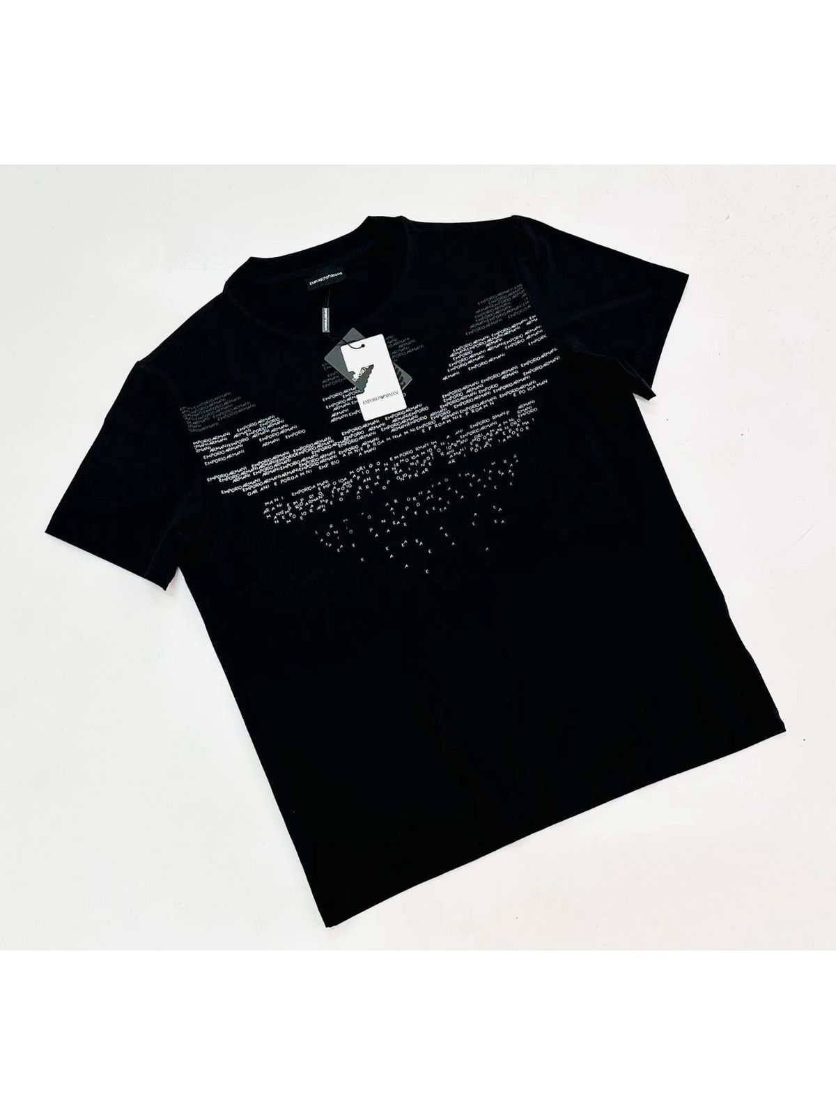 Camiseta Armani - Preta - Egípcia - SP GRIFES - Camisetas Importadas no Atacado