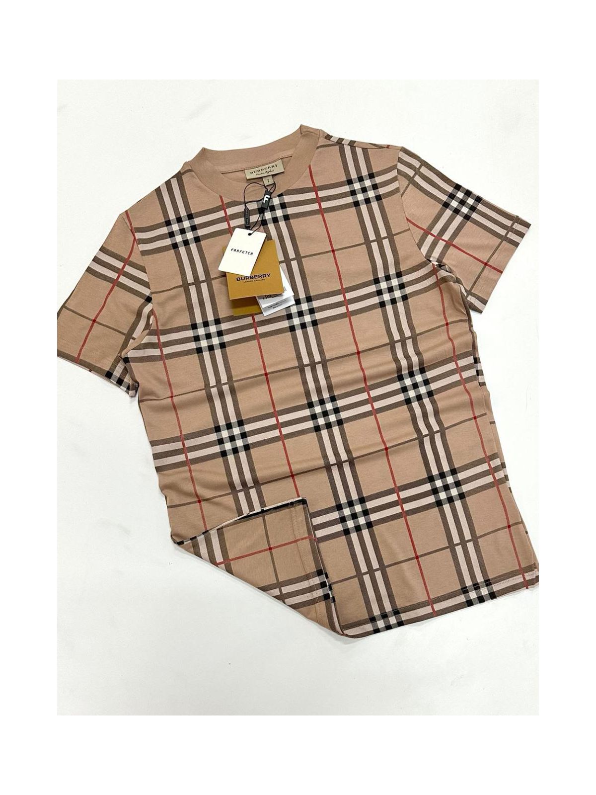 Camiseta Burberry - Bege - Chinesa - SP GRIFES - Camisetas Importadas no Atacado