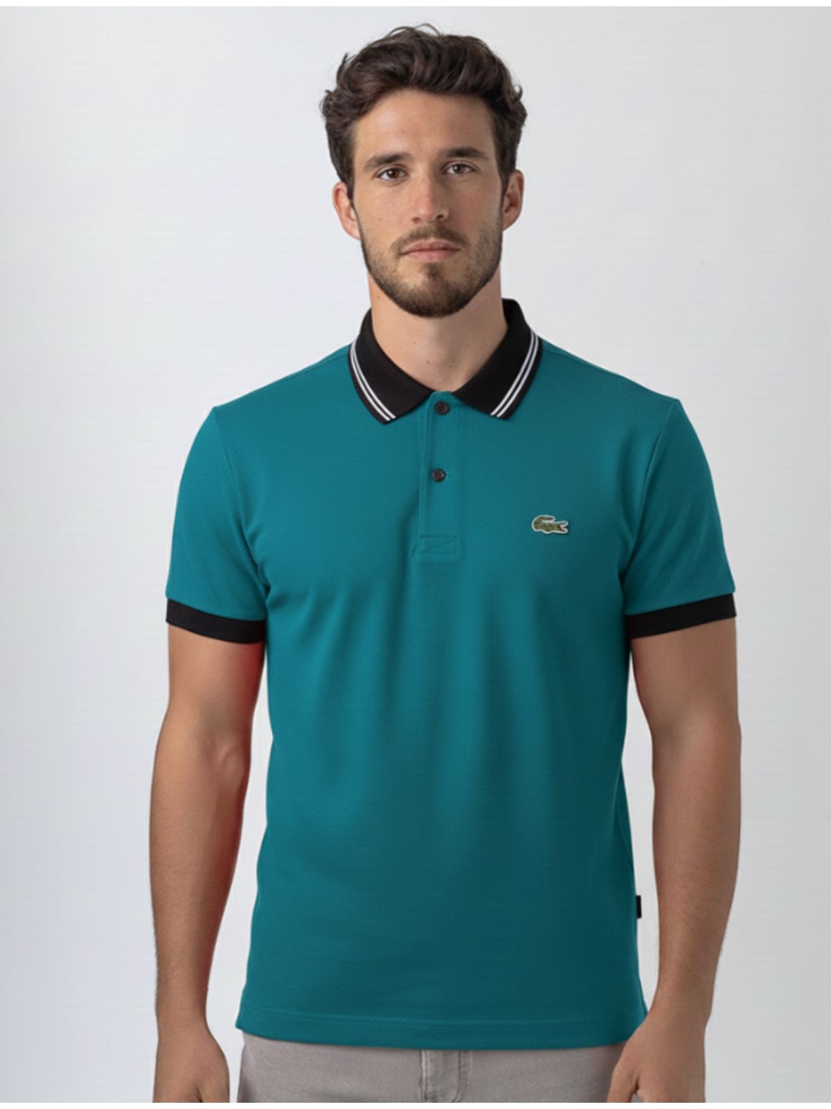 Gola Polo Lacoste Diferenciada Importada - Azul T... - SP GRIFES - Camisetas Importadas no Atacado