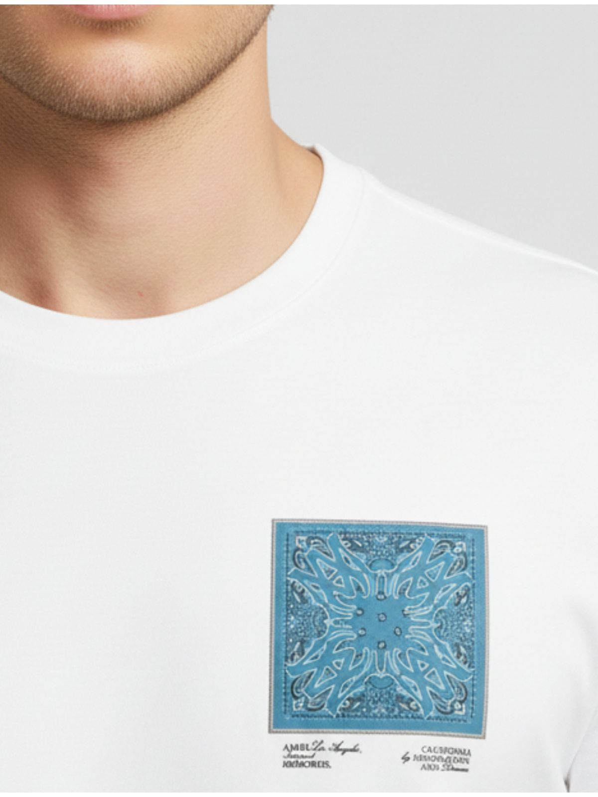 Camiseta Amiri - Branca - Chinesa - SP GRIFES - Camisetas Importadas no Atacado