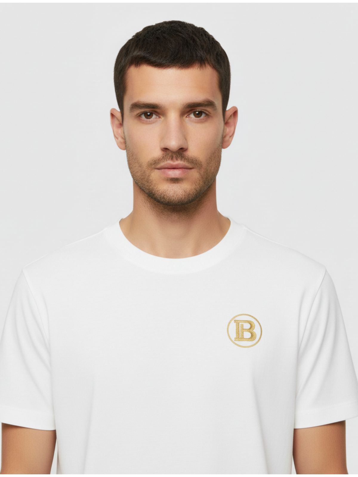 Camiseta Balmain - Branca - Chinesa - SP GRIFES - Camisetas Importadas no Atacado