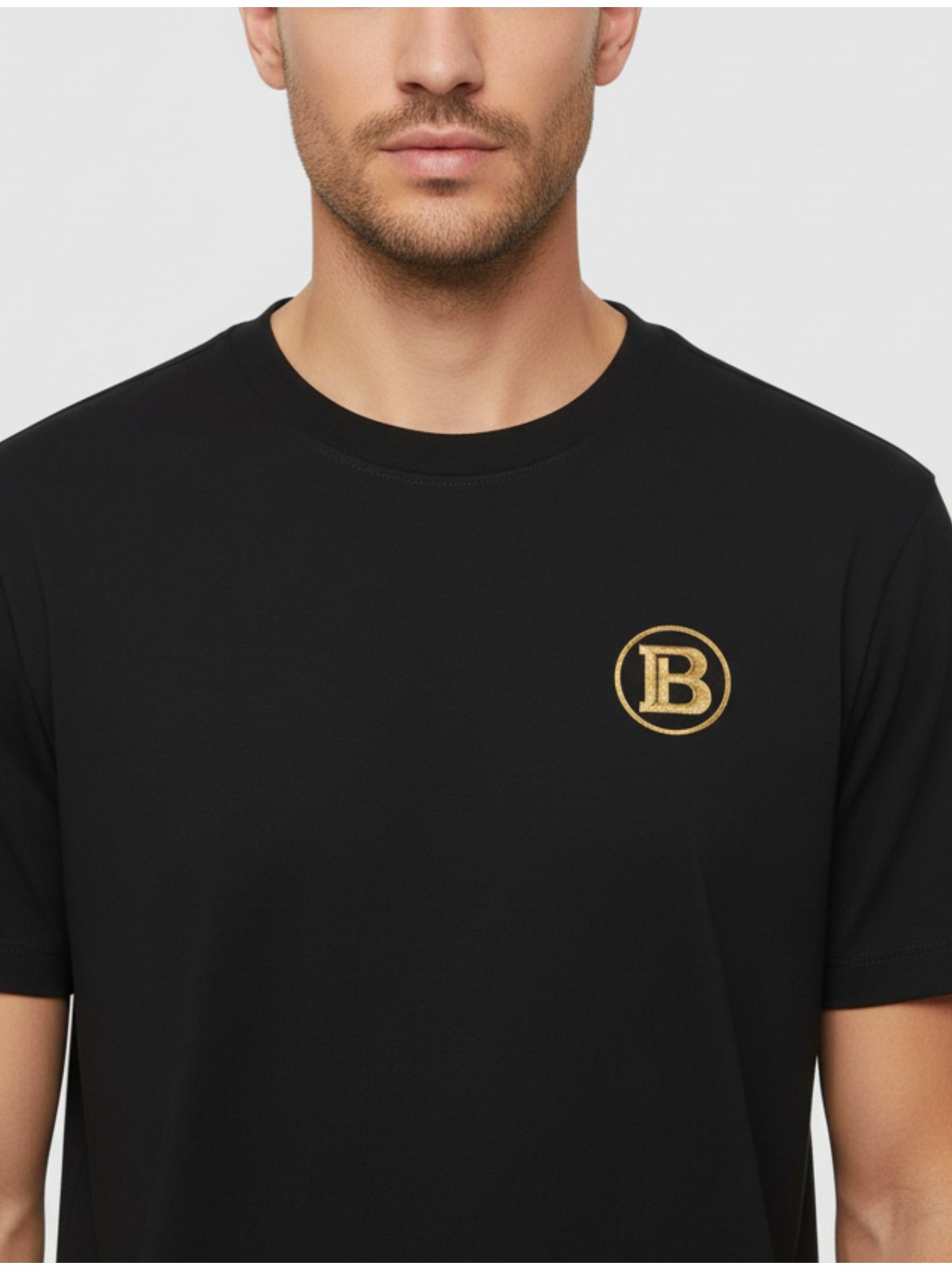 Camiseta Balmain - Preta - Chinesa - SP GRIFES - Camisetas Importadas no Atacado