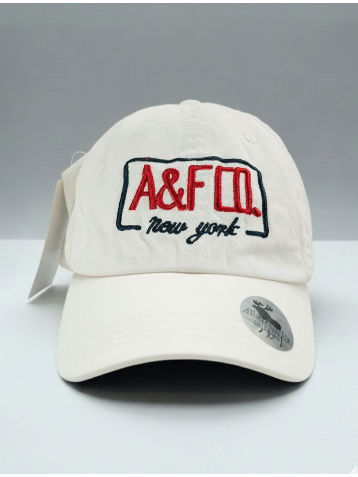 Boné Abercrombie & Fitch - Branco - SP GRIFES - Camisetas Importadas no Atacado