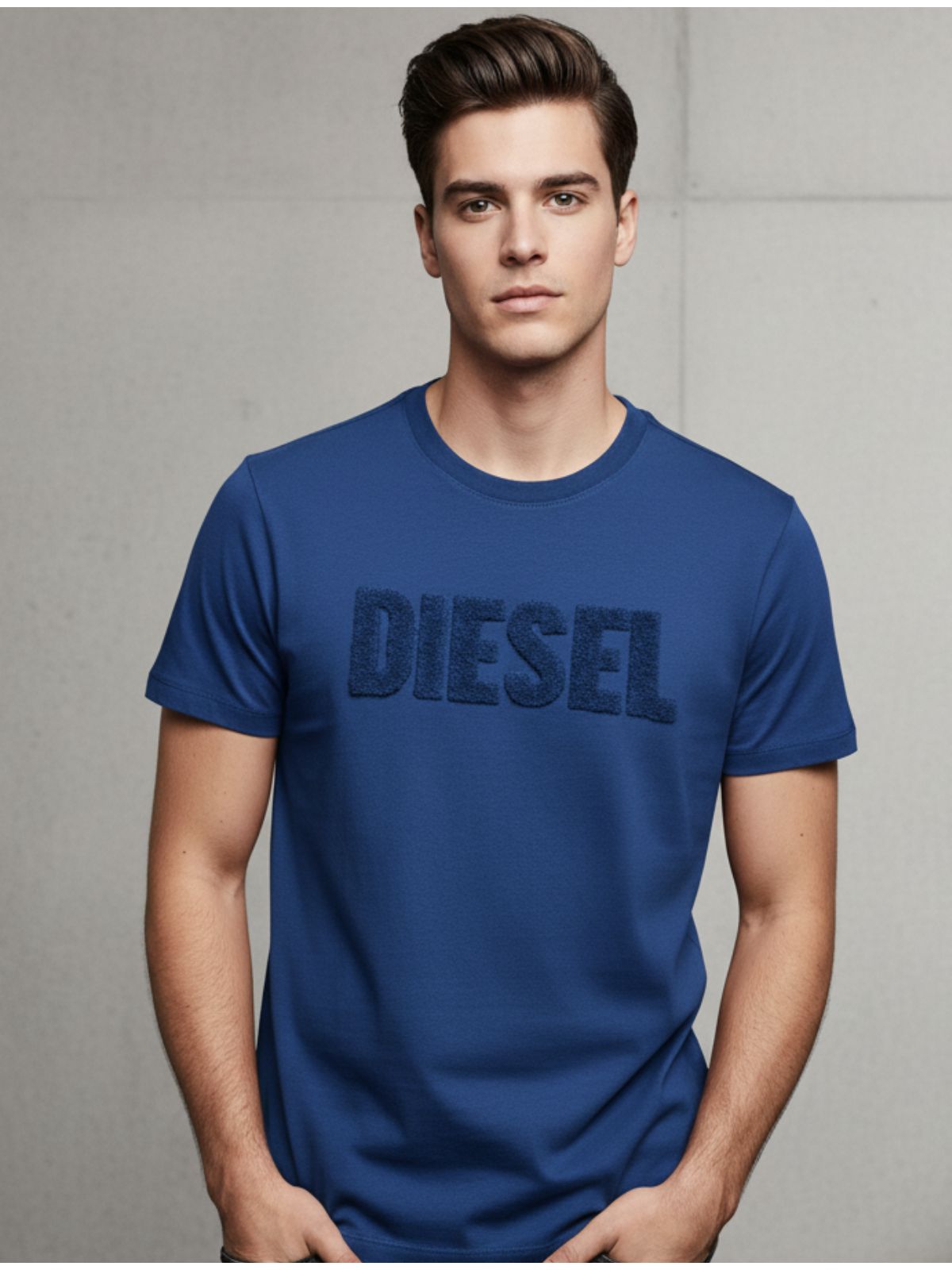 Camiseta Diferenciada Diesel - Marinho - SP GRIFES - Camisetas Importadas no Atacado