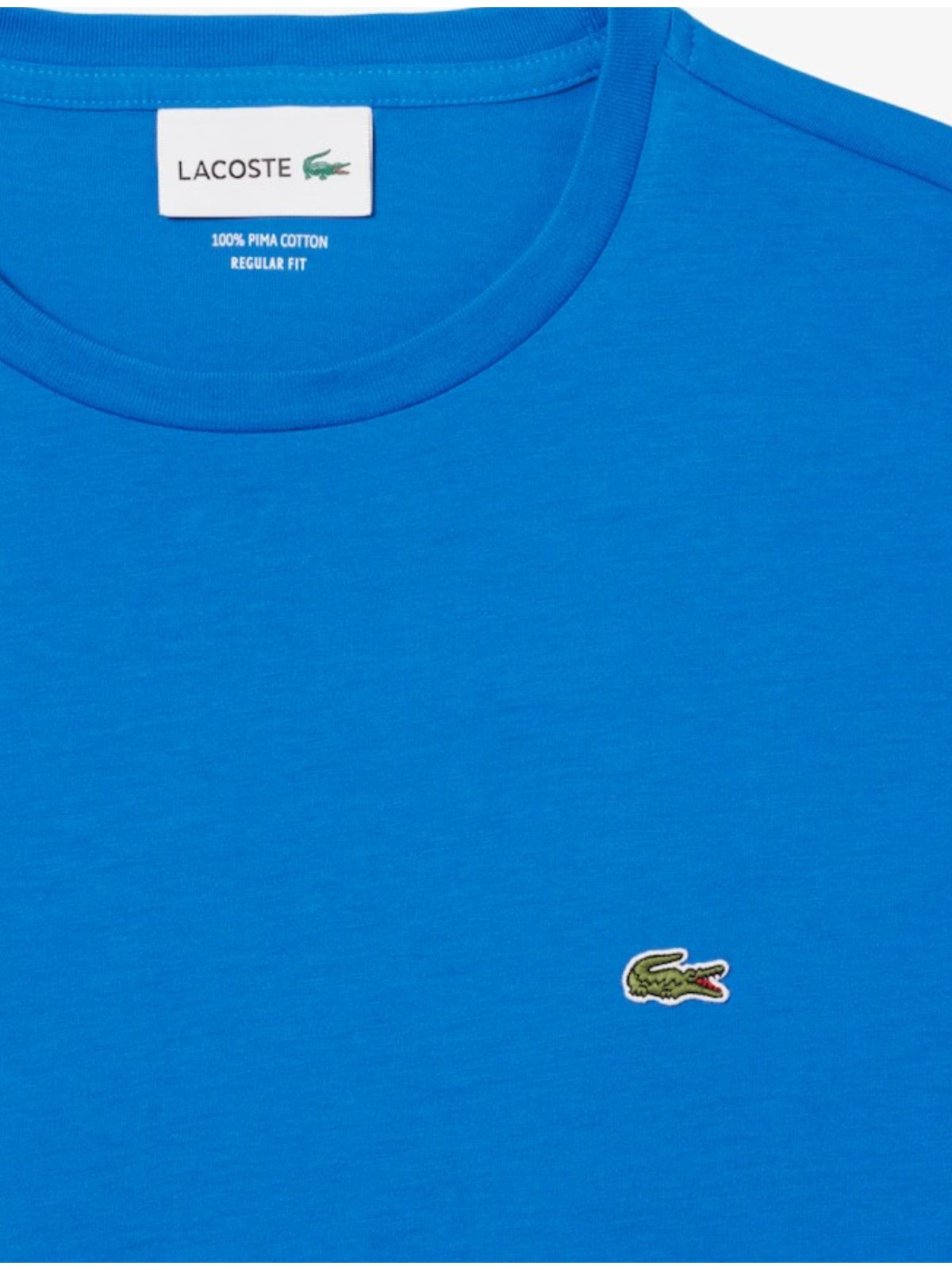 Camiseta Básica Lacoste - Azul Celeste - SP GRIFES - Camisetas Importadas no Atacado