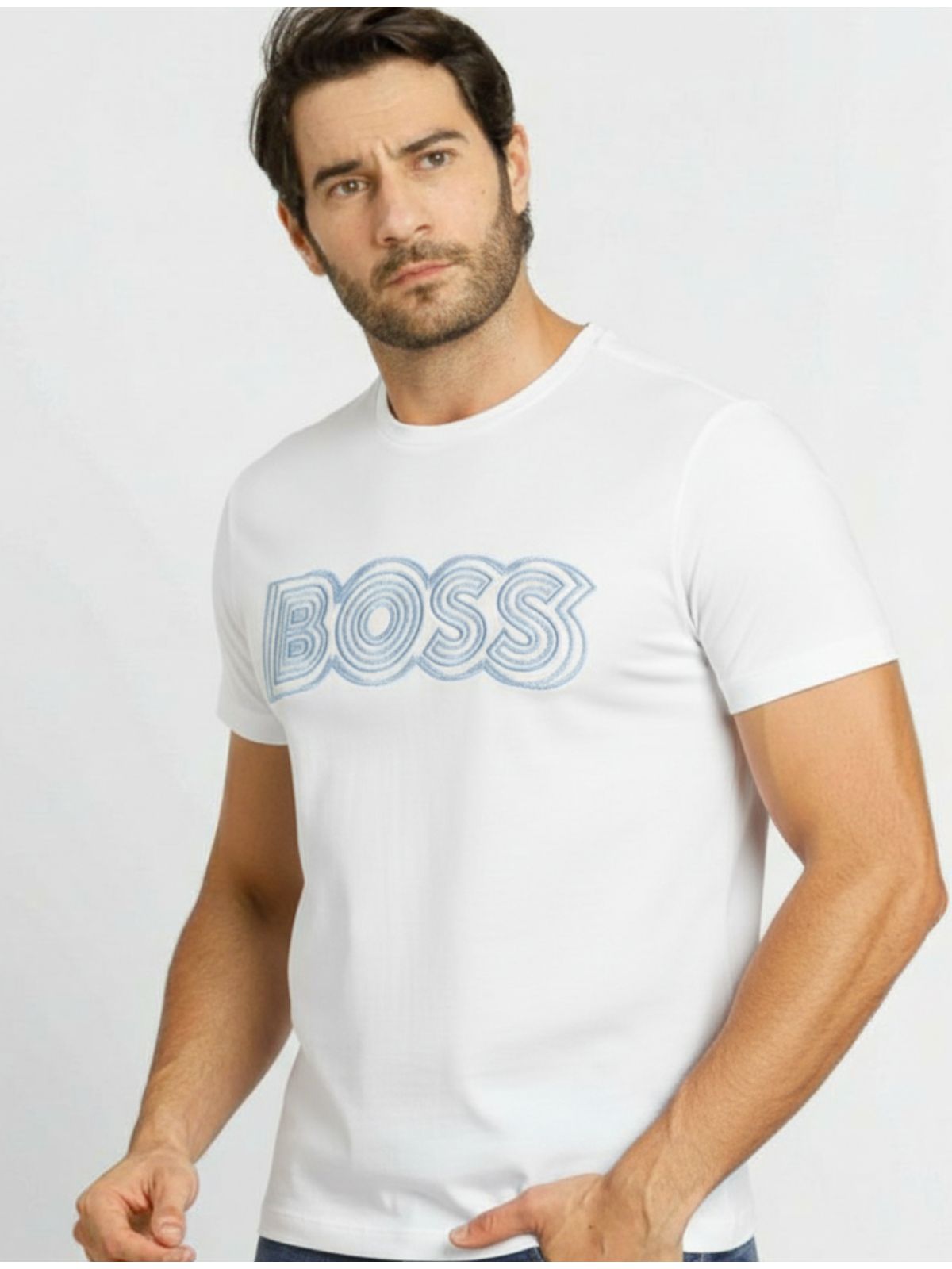Camiseta Hugo Boss - Branca - SP GRIFES - Camisetas Importadas no Atacado