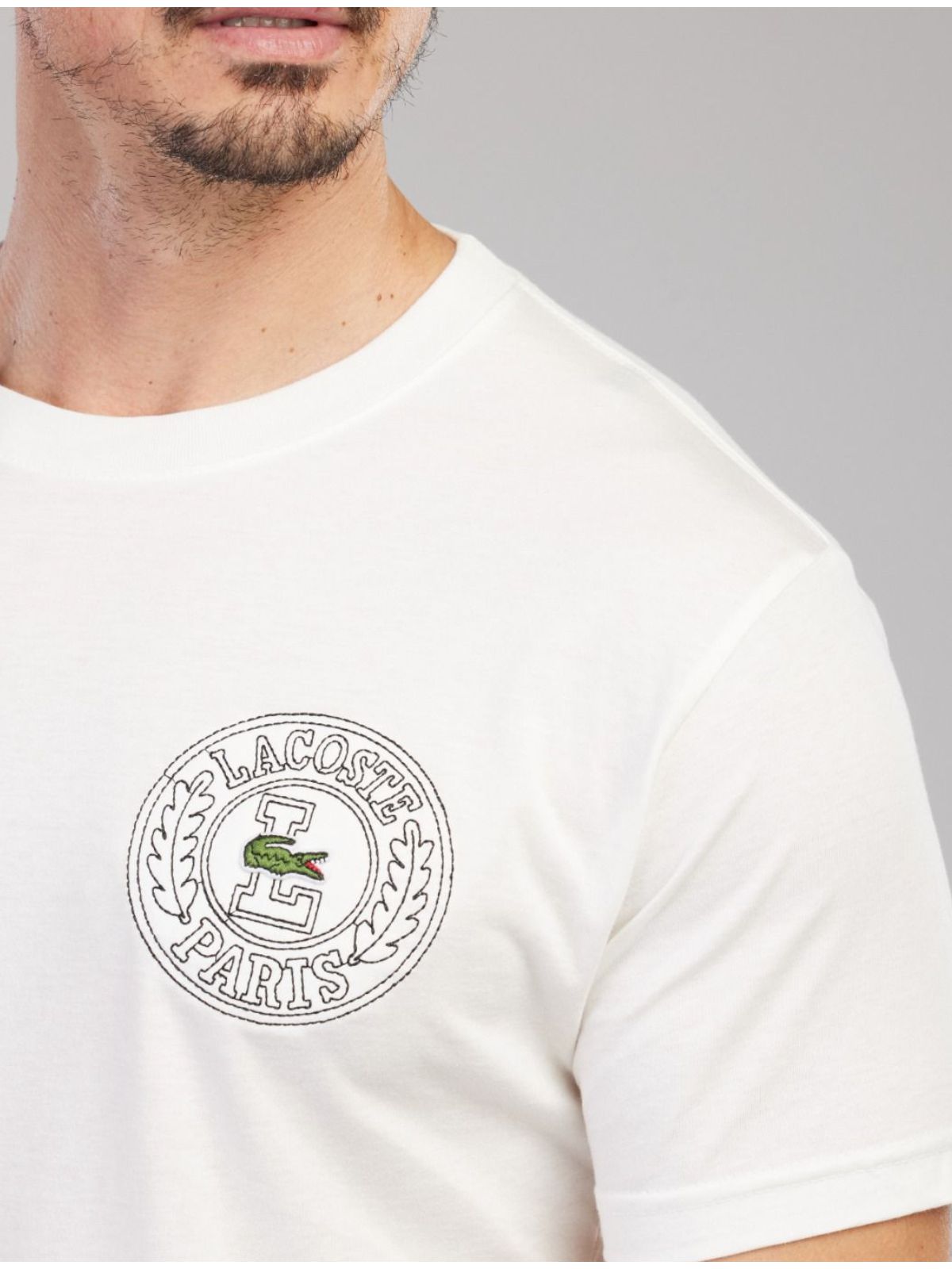 Camiseta Lacoste Diferenciada - Egípcia Branca - SP GRIFES - Camisetas Importadas no Atacado