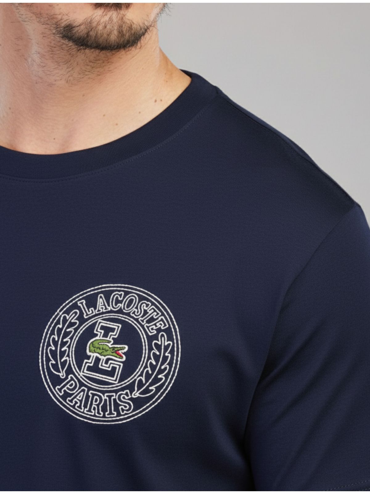 Camiseta Lacoste Diferenciada - Egípcia Marinho - SP GRIFES - Camisetas Importadas no Atacado