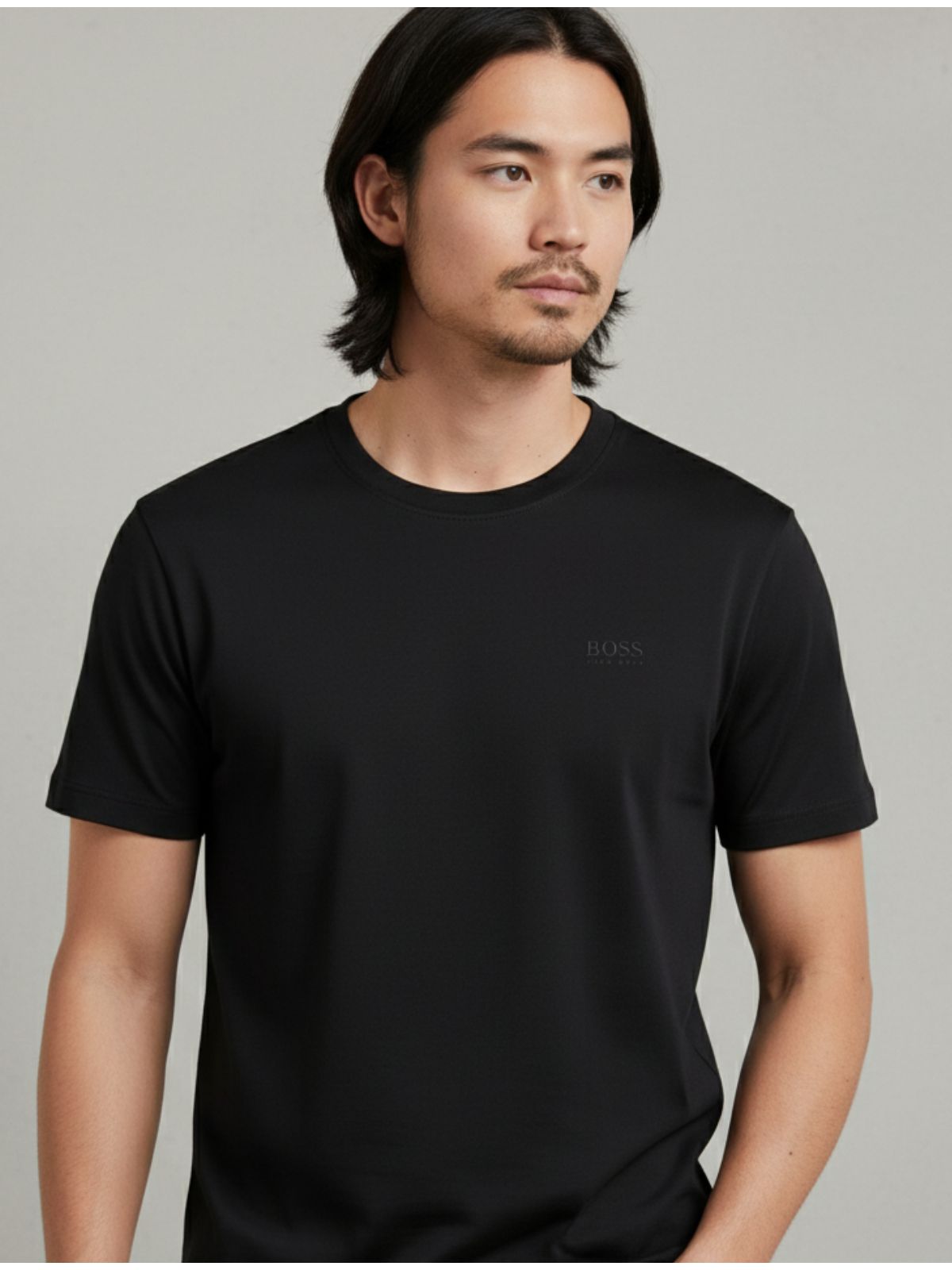 Camiseta Hugo Boss Chinesa - Preta - SP GRIFES - Camisetas Importadas no Atacado