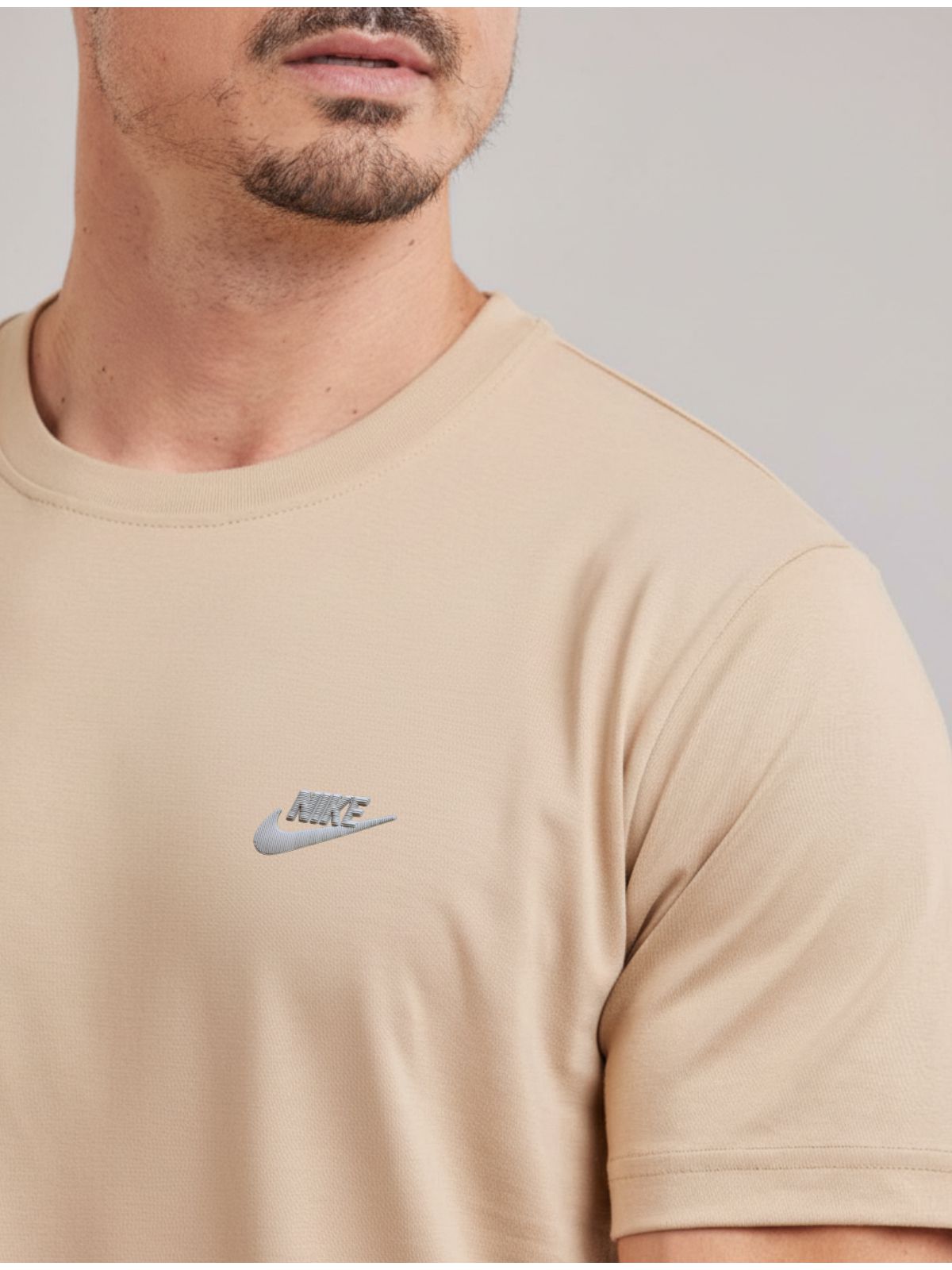 Camiseta Nike Chinesa - Bege - SP GRIFES - Camisetas Importadas no Atacado