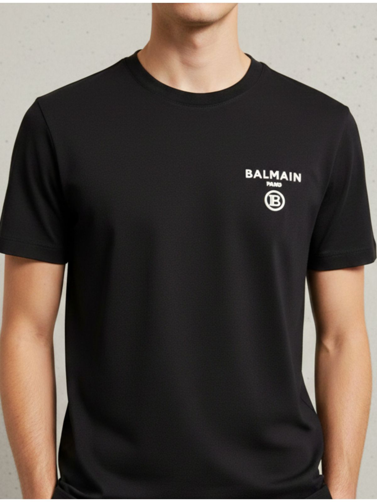 Camiseta Balmain - Preta - SP GRIFES - Camisetas Importadas no Atacado