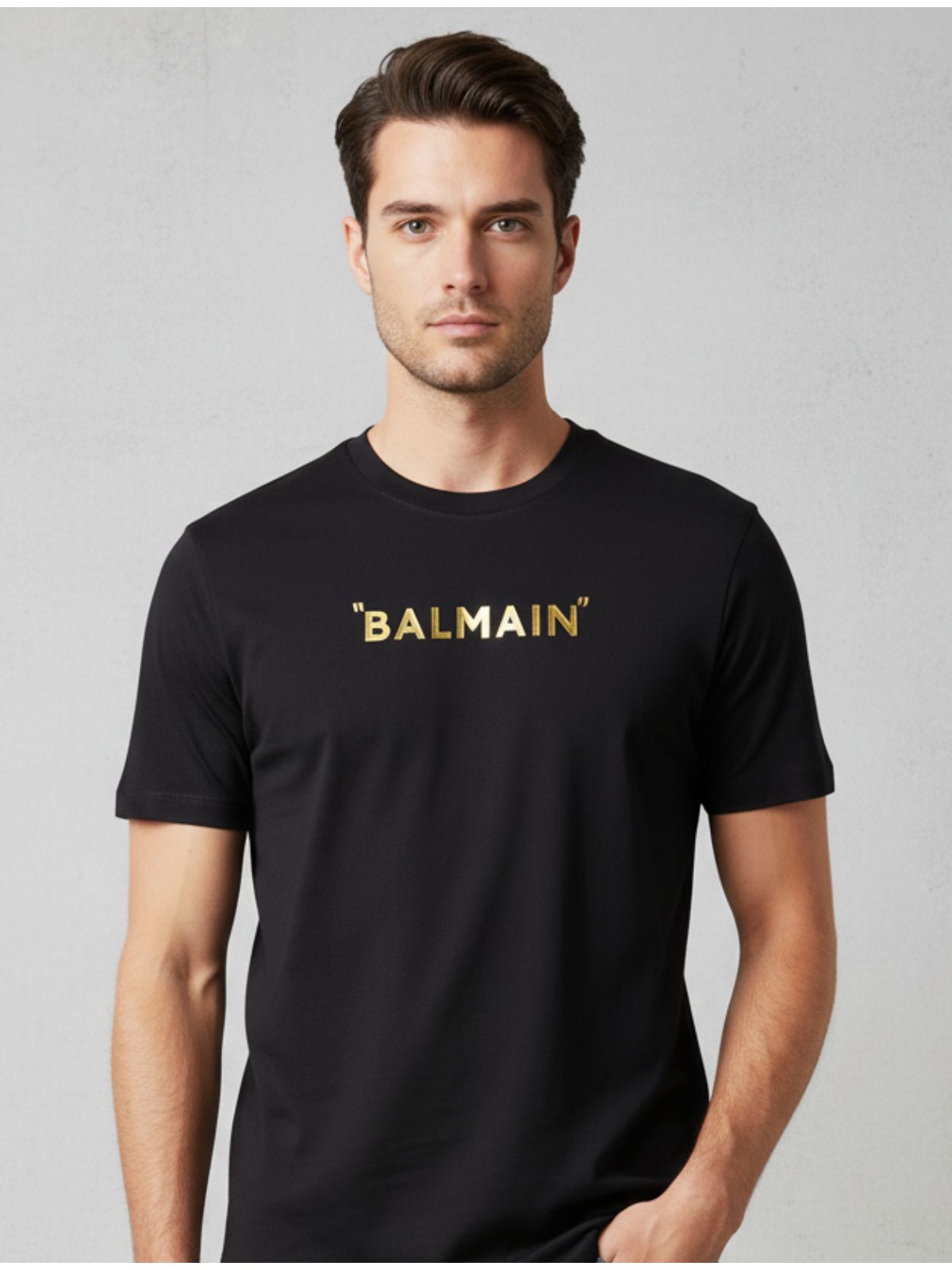Camiseta Balmain - Preta - SP GRIFES - Camisetas Importadas no Atacado