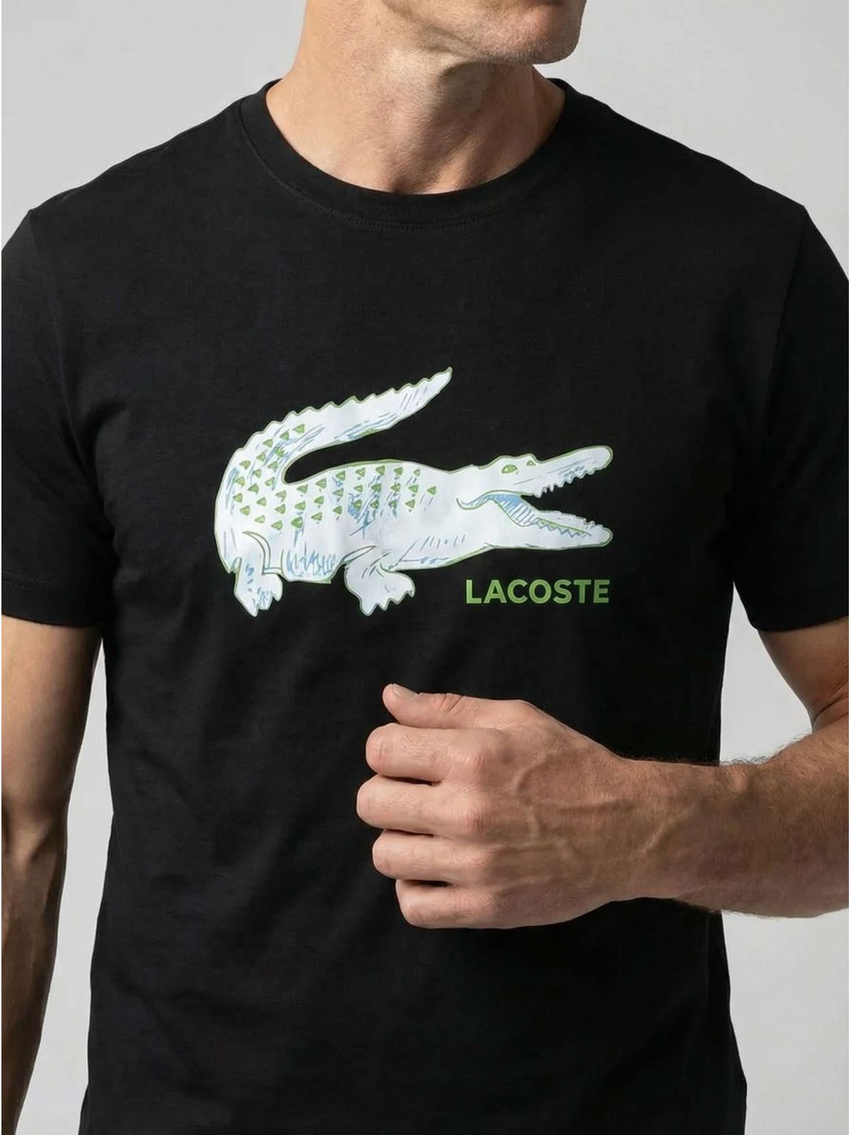 CAMISETA LACOSTE - PRETO - SP GRIFES - Camisetas Importadas no Atacado