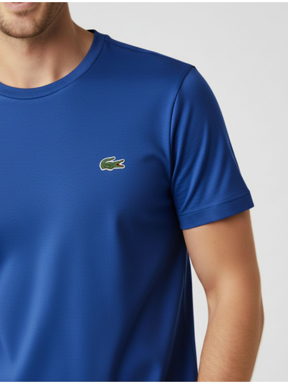 Camiseta Lacoste Original - Azul Royal - SP GRIFES - Camisetas Importadas no Atacado