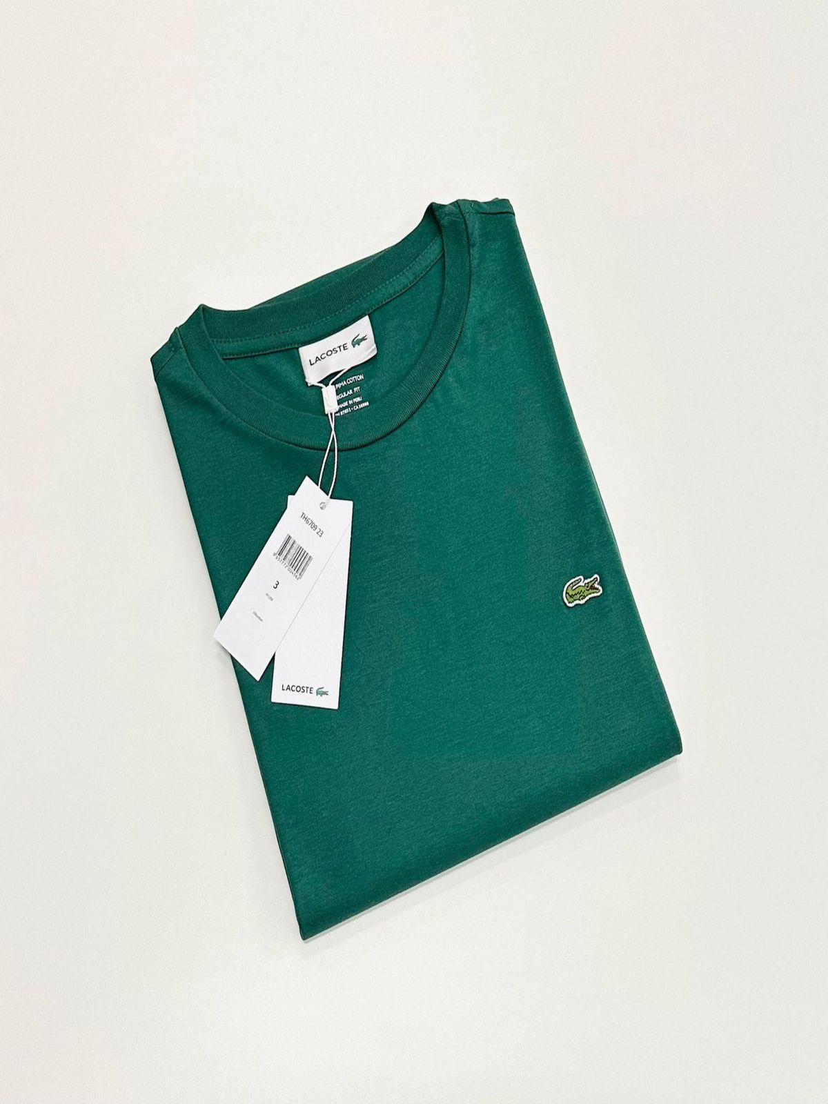 BÁSICA LACOSTE - Verde musgo - SP GRIFES - Camisetas Importadas no Atacado
