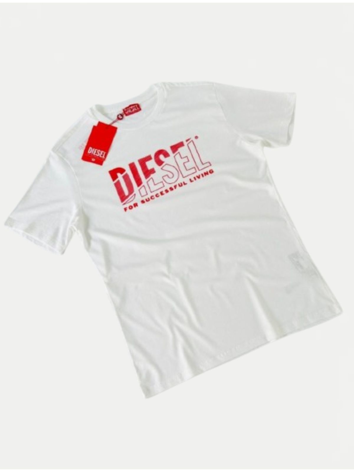 CAMISETA DIESEL - BRANCA - SP GRIFES - Camisetas Importadas no Atacado