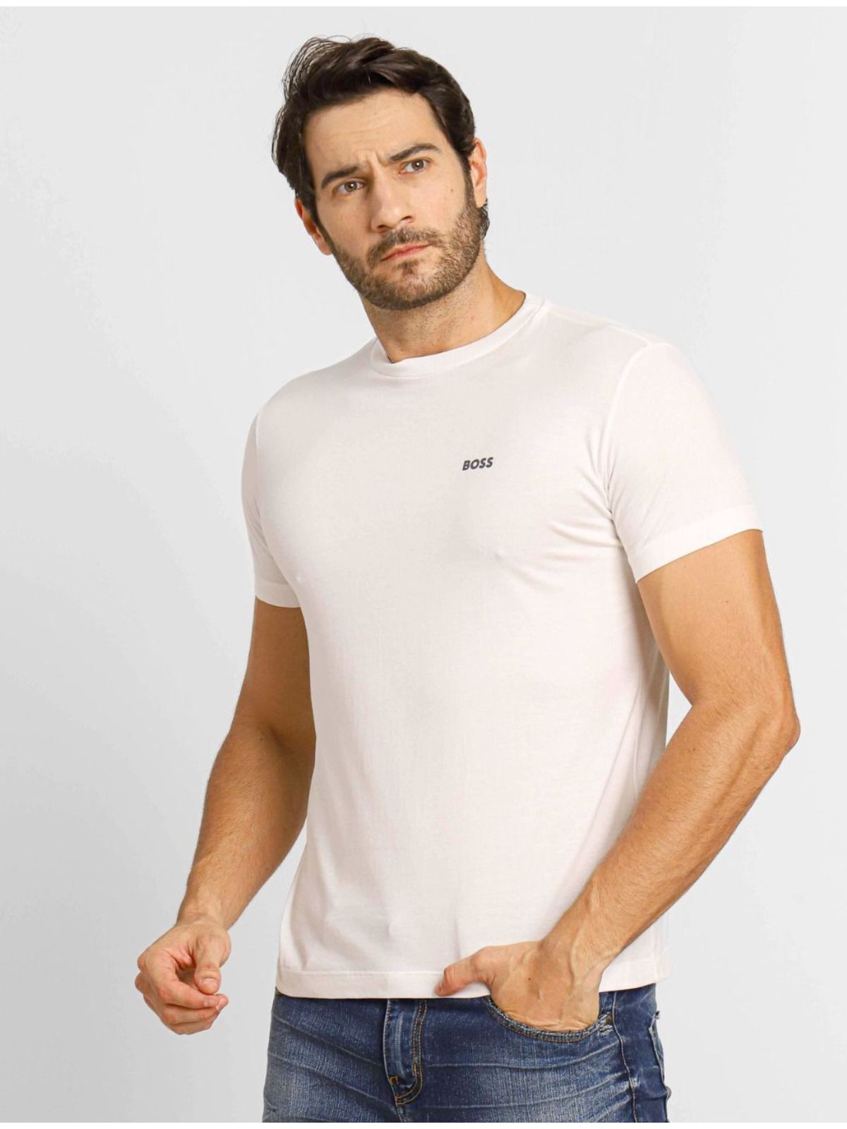 CAMISETA HUGO BOSS - BRANCA - SP GRIFES - Camisetas Importadas no Atacado