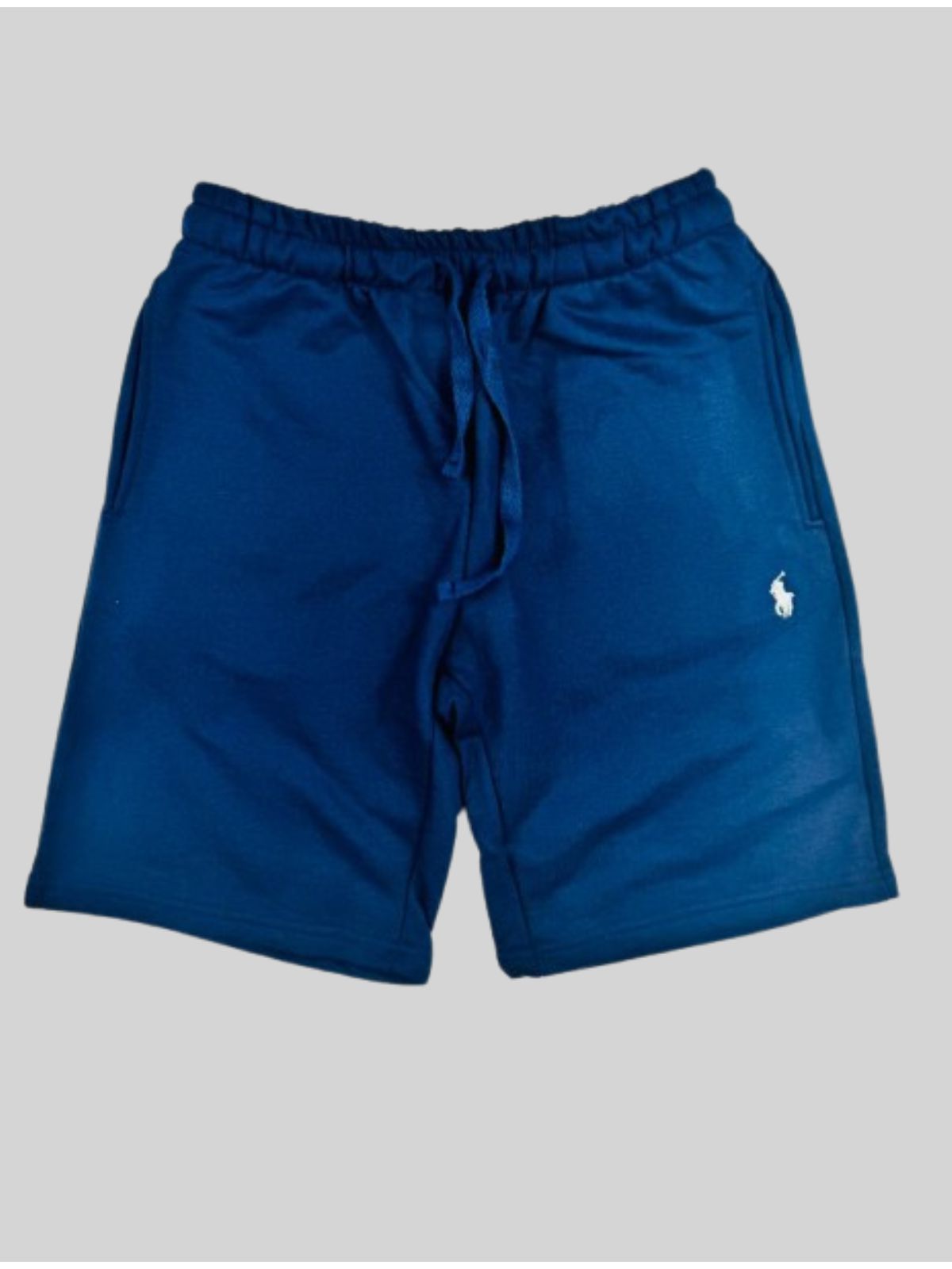 SHORT RALPH LAUREN MOLETOM - MARINHO - SP GRIFES - Camisetas Importadas no Atacado