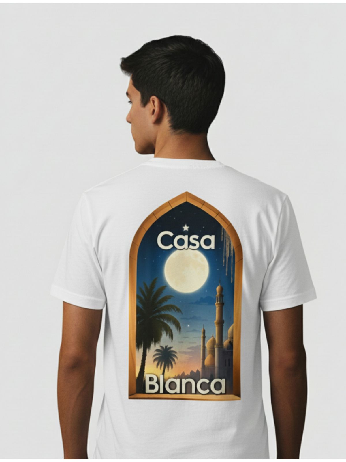 Camiseta Casa Blanca - Branca - Chinesa Encorpada - SP GRIFES - Camisetas Importadas no Atacado